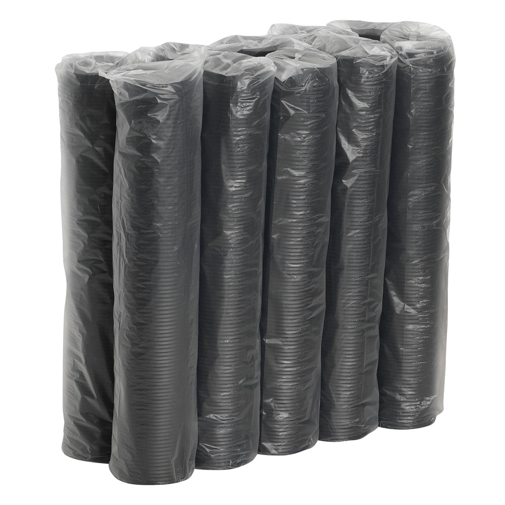 מכסים דיקסי® SMART TOP® הניתנים לסגירה חוזרת לכוסות חמות DIXIE® PERFECTTOUCH® בגודל 20 אונקיות ו-24 אונקיות מבית GP PRO, X-LARGE, שחור, 1,000 מכסים לכל מארז, (10 שרוולים של 100 מכסים סהכ 1000 מכסים)