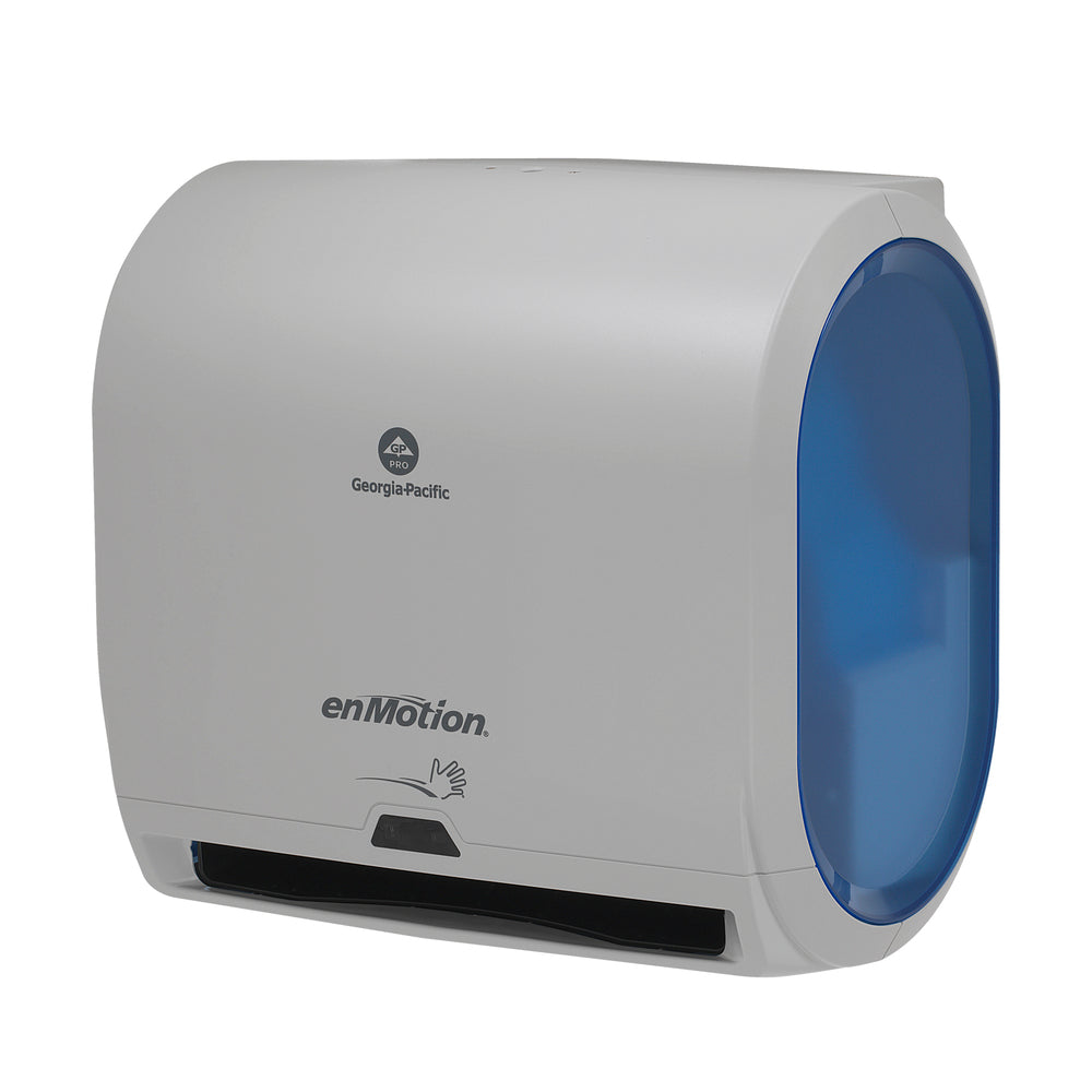 מתקן מגבות נייר אוטומטי ללא מגע עם גליל אחד ENMOTION® IMPULS® 10 מבית GP PRO (ג'ורג'יה פסיפיק), אפור, מתקן אחד