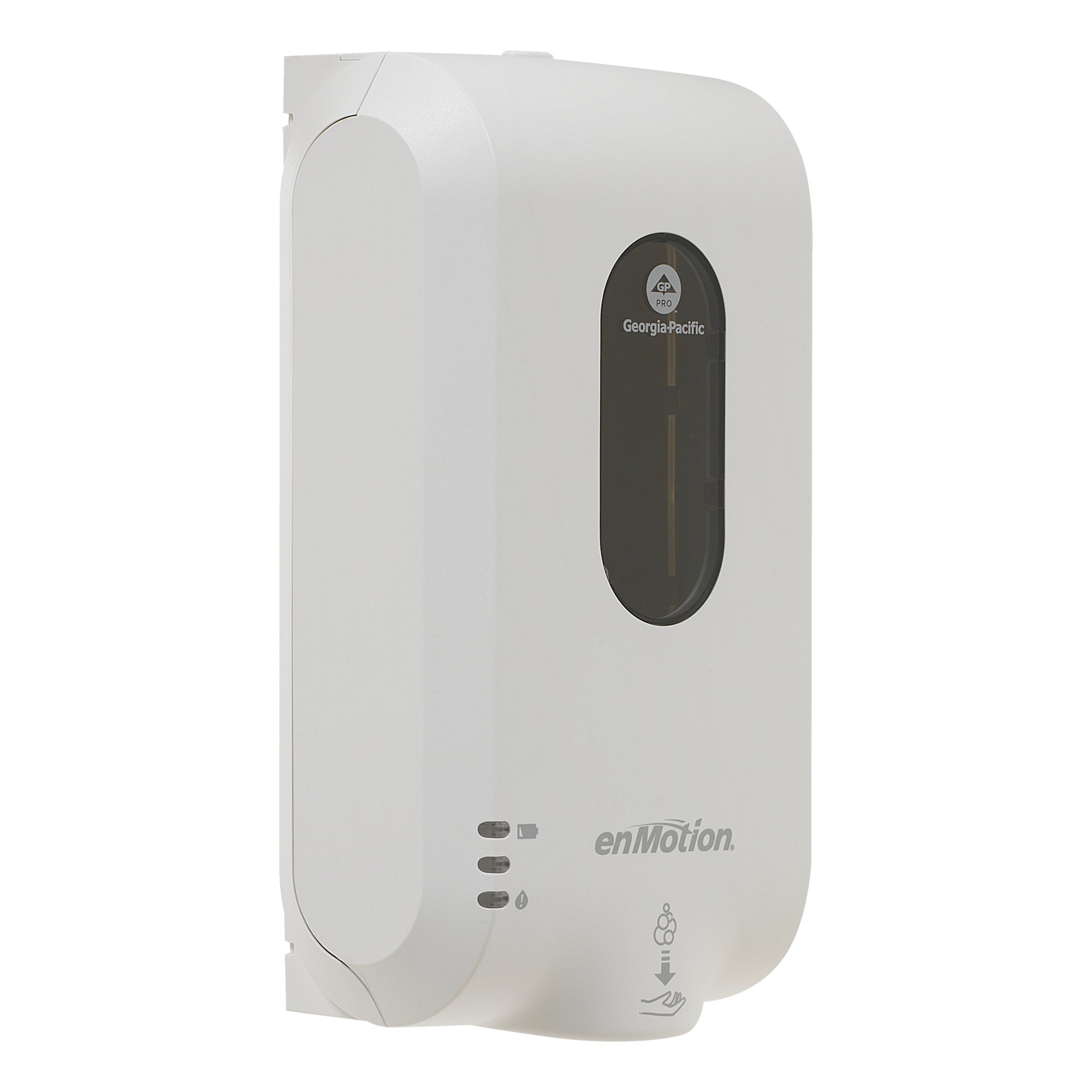מתקן סבון וחיטוי אוטומטי ללא מגע ENMOTION® GEN2 מאת GP PRO (ג'ורג'יה פסיפיק), לבן, מתקן אחד