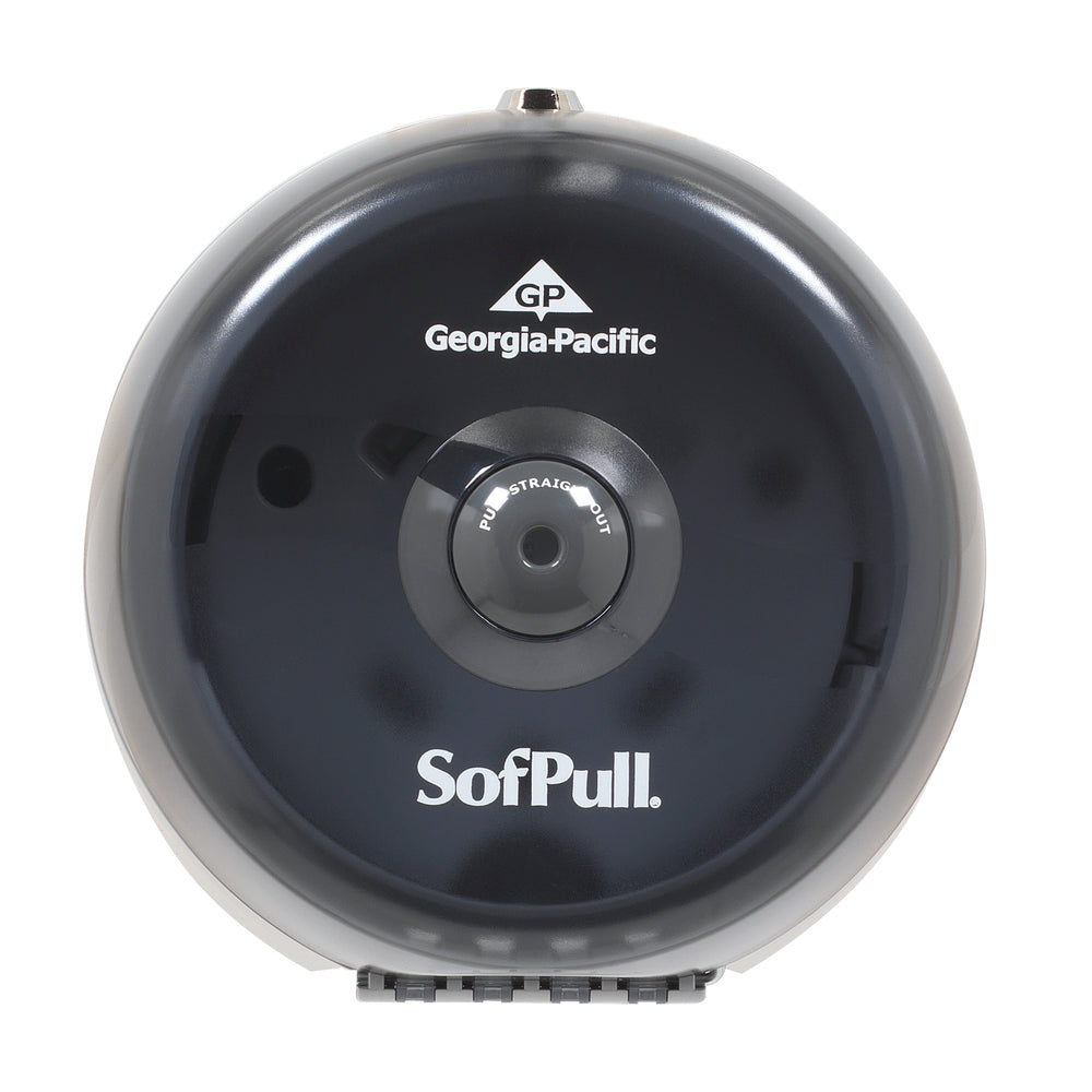 מתקן נייר טואלט מיני גליל 1 של SOFPULL® CENTERPULL מבית GP PRO (ג'ורג'יה פסיפיק), עשן, מתקן אחד