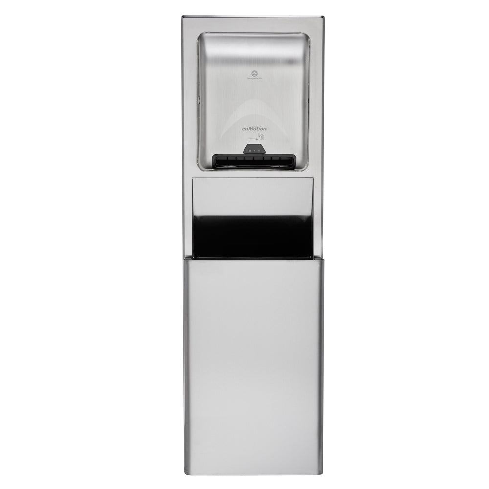 מיכל אשפה שקוע ENMOTION® לחללים בגודל 16 אינץ' מבית GP PRO (ג'ורג'יה פסיפיק), נירוסטה, כלי קיבול אחד