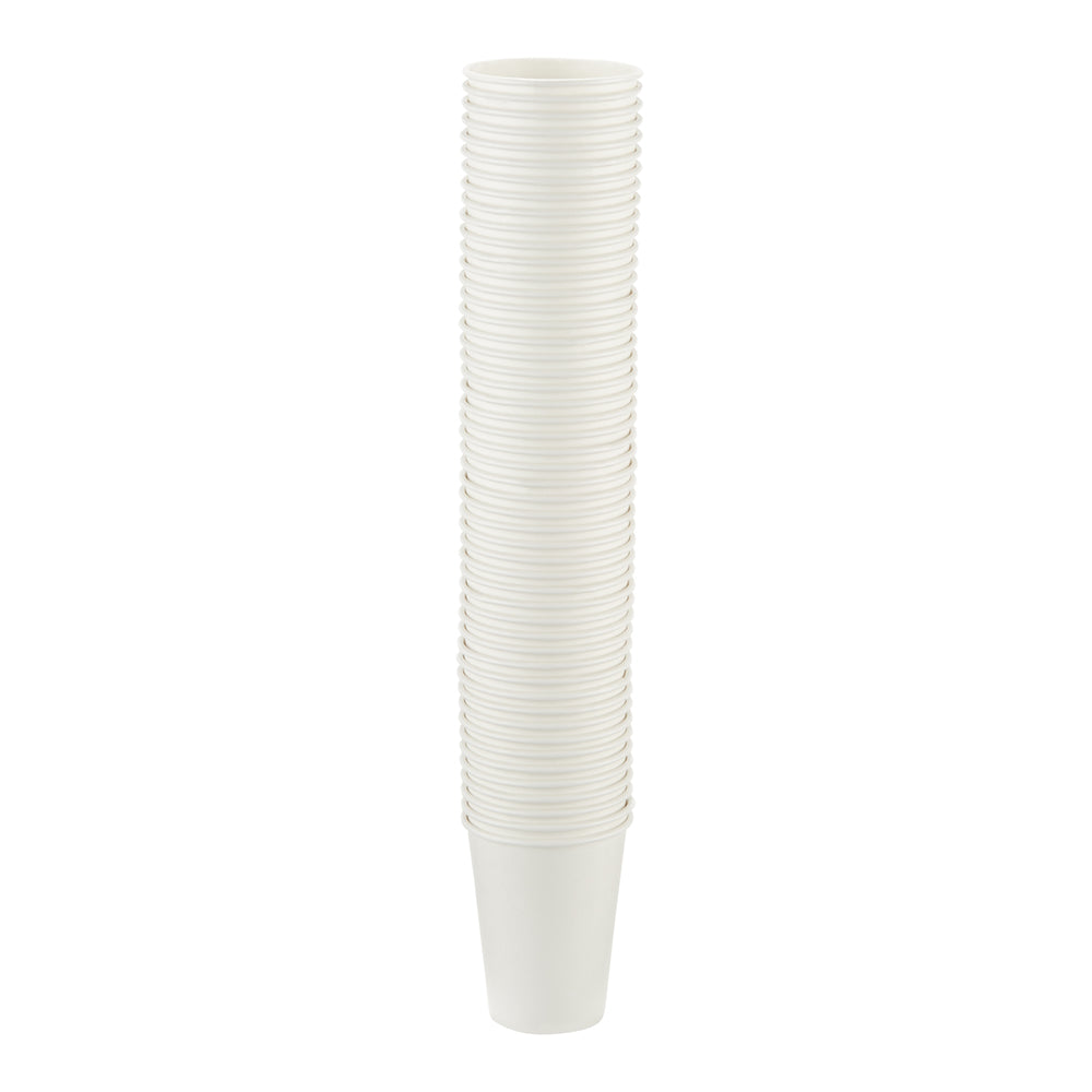 כוסות חמות מנייר DIXIE® 8 OZ מבית GP PRO (ג'ורג'יה פסיפיק), מתאימות למכסים קטנים, לבן, 1,000 כוסות לכל מארז
