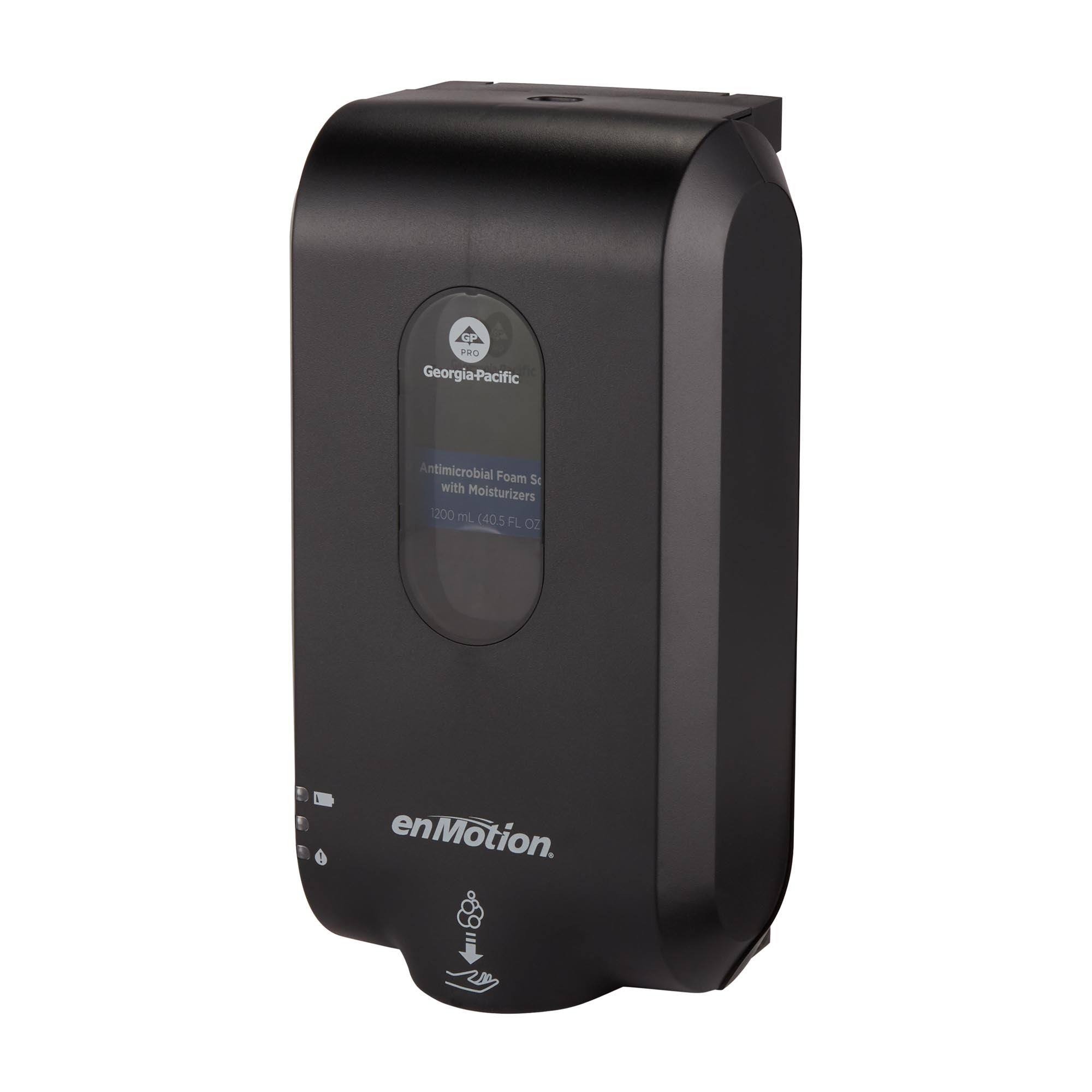 מתקן סבון וחיטוי אוטומטי ללא מגע ENMOTION® GEN2 מאת GP PRO (ג'ורג'יה פסיפיק), שחור, מתקן אחד