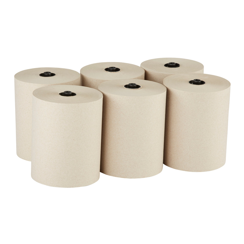 גלילי מגבות נייר ממוחזרים ENMOTION® FLEX מבית GP PRO (ג'ורג'יה פסיפיק), חום, (6 גלילים של 167.64 מטרים סהכ 1,005.84 מטרים)