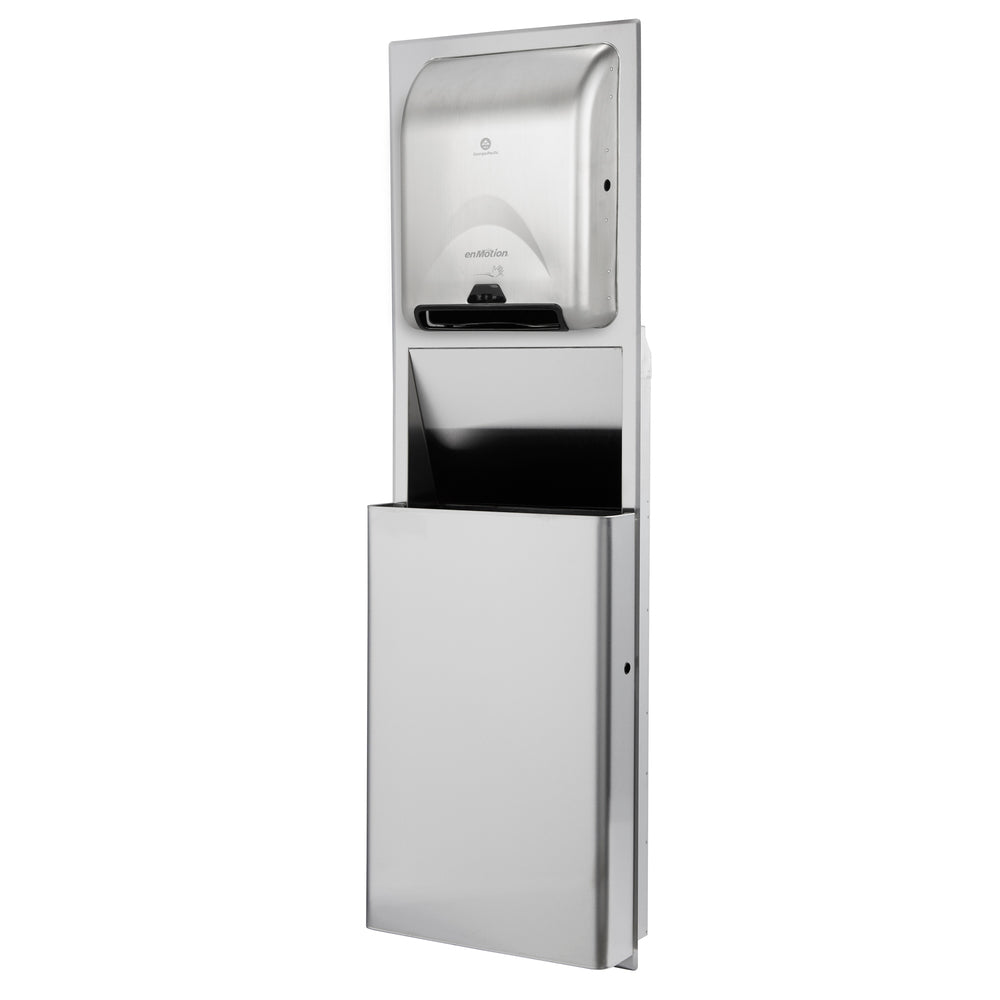 מיכל אשפה שקוע ENMOTION® לחללים בגודל 16 אינץ' מבית GP PRO (ג'ורג'יה פסיפיק), נירוסטה, כלי קיבול אחד