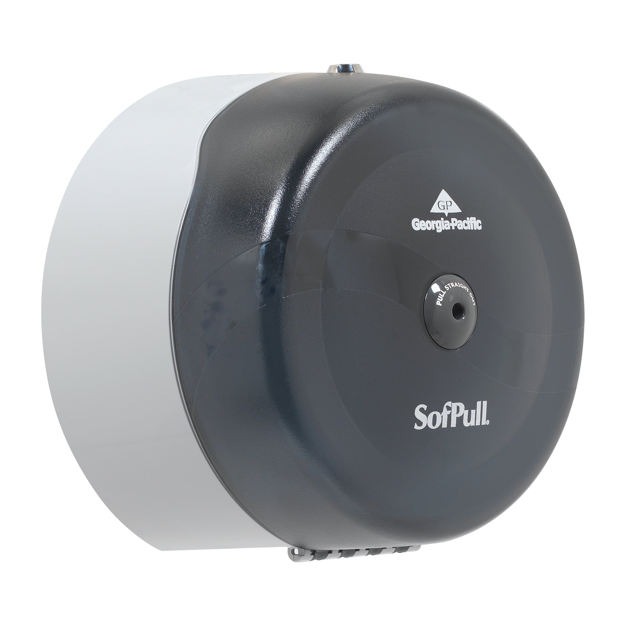 מתקן נייר טואלט בעל קיבולת גבוהה גליל 1 של SOFPULL® CENTERPULL מבית GP PRO (ג'ורג'יה פסיפיק), עשן, מתקן אחד
