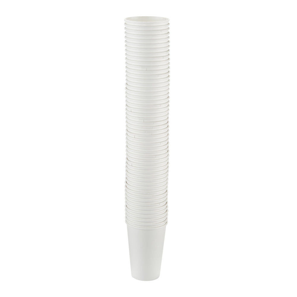 כוסות חמות מנייר DIXIE® 16 OZ מבית GP PRO (ג'ורג'יה פסיפיק), מתאימות למכסים גדולים, לבן, 1,000 כוסות לכל מארז