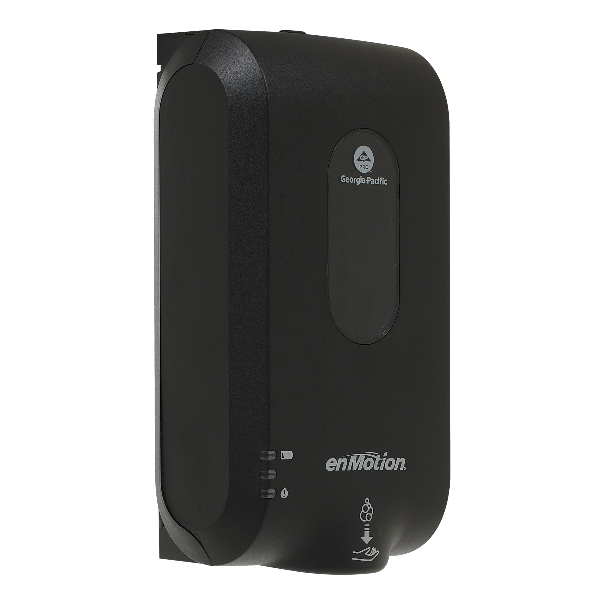 מתקן סבון וחיטוי אוטומטי ללא מגע ENMOTION® GEN2 מאת GP PRO (ג'ורג'יה פסיפיק), שחור, מתקן אחד