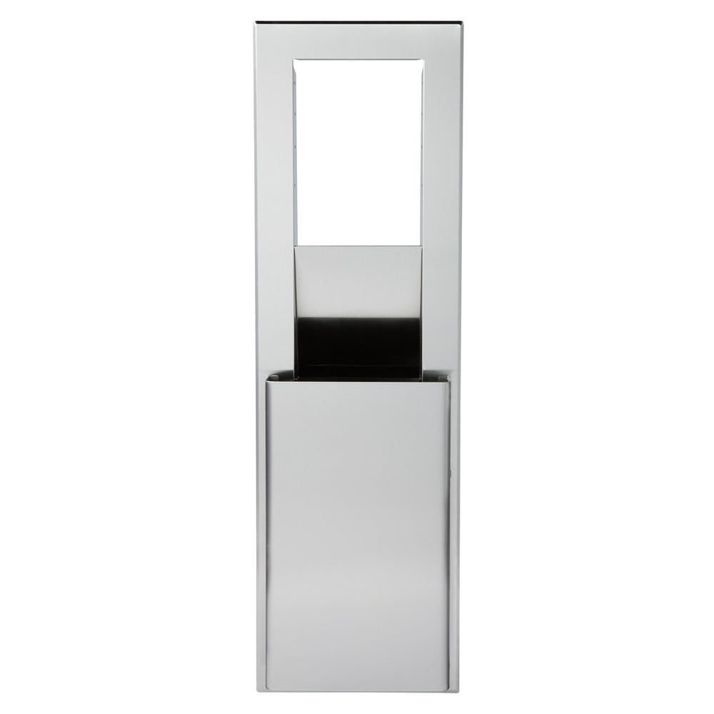 מיכל אשפה ENMOTION® לחללים בגודל 12 אינץ' מבית GP PRO (ג'ורג'יה פסיפיק), נירוסטה, מיכל אשפה אחד