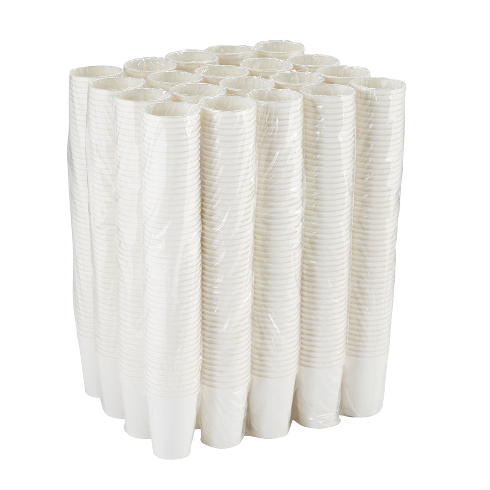 כוסות קפה חם מנייר מבודד DIXIE® PERFECTOUCH® 12 OZ מבית GP PRO (ג'ורג'יה פסיפיק), מתאימות למכסים גדולים, לבן, 1,000 כוסות לכל מארז