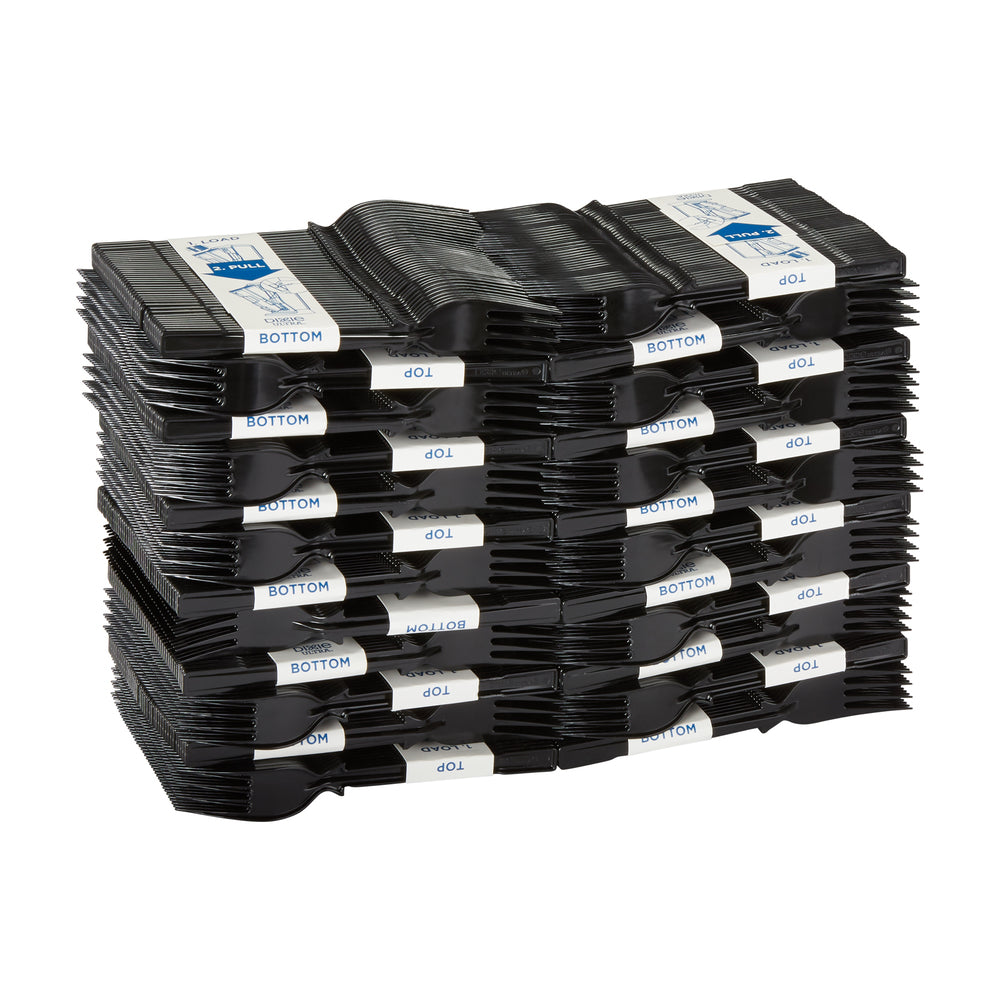 מילוי מזלג פלסטיק מפלסטיק קשיח למתקן GP PRO DIXIE ULTRA® SMARTSTOCK® SERIES-T, שחור, (24 מארזים של 40 חתיכות סהכ 960 חתיכות)