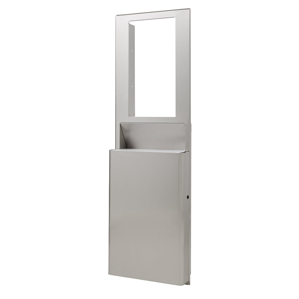 מיכל אשפה שקוע בקיבולת גבוהה ENMOTION® FLEX לחללים בגודל 15 אינץ' מבית GP PRO (ג'ורג'יה פסיפיק), נירוסטה, מיכל אשפה אחד