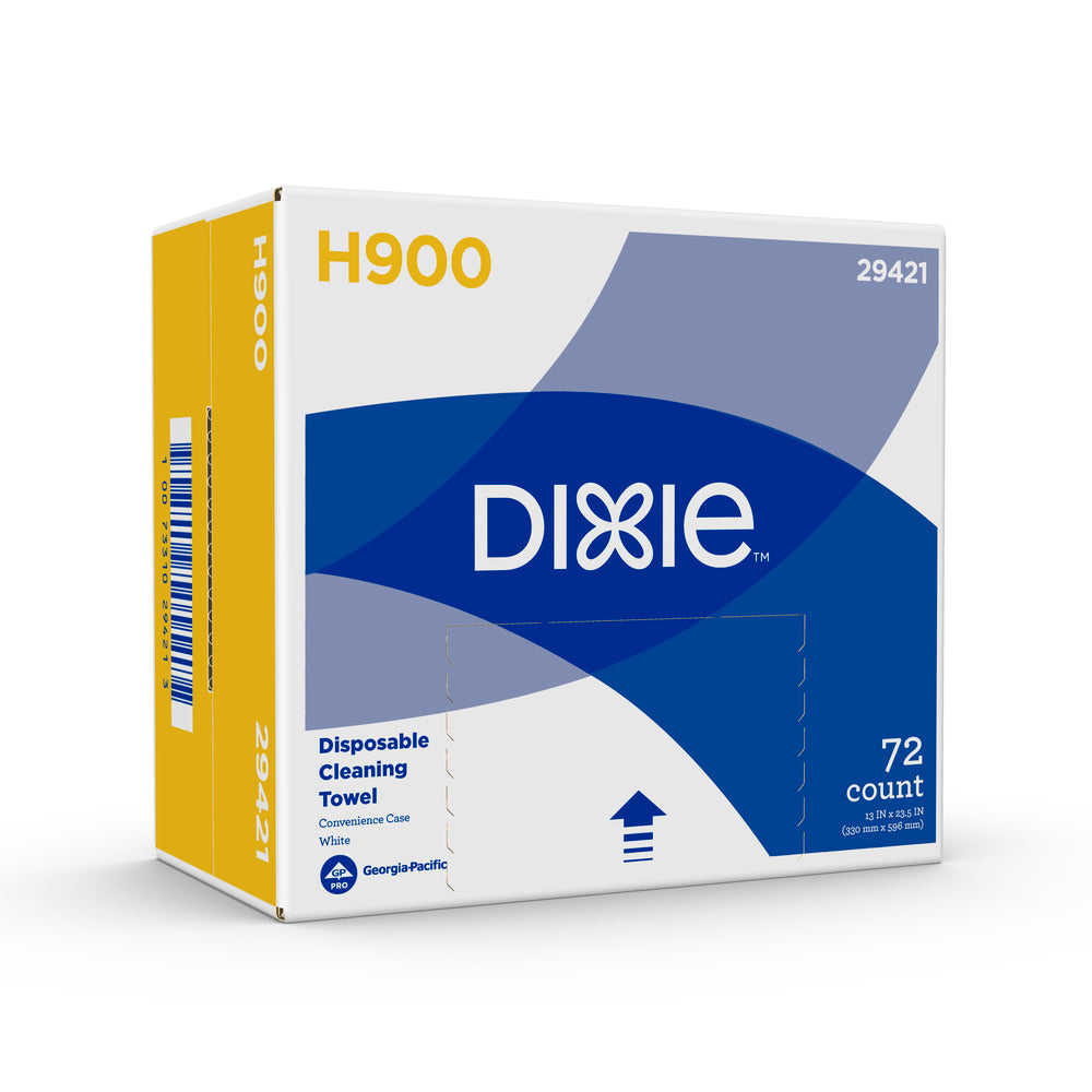 מגבות שירות מזון חד פעמיות DIXIE® H900 מאת GP PRO (ג'ורג'יה-פסיפיק), פס לבן וכחול, 72 מגבות בקופסה