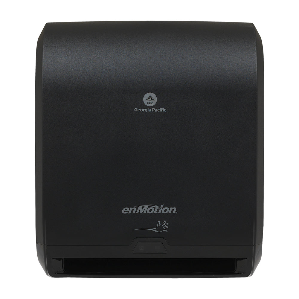 מתקן מגבות נייר אוטומטי ללא מגע 2 גלילים ENMOTION® 10 מבית GP PRO (ג'ורג'יה פסיפיק), שחור, מתקן אחד