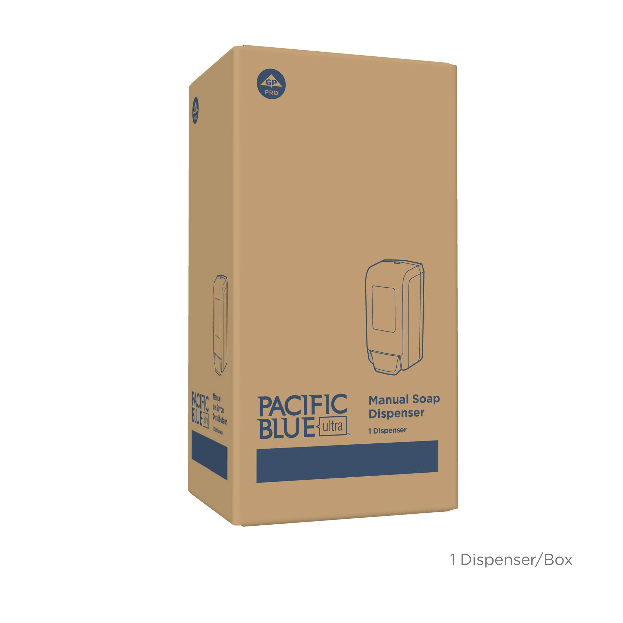 מתקן ידני המותקן על הקיר PACIFIC BLUE ULTRA™ לסבון ידיים מוקצף וחיטוי ידיים, שחור