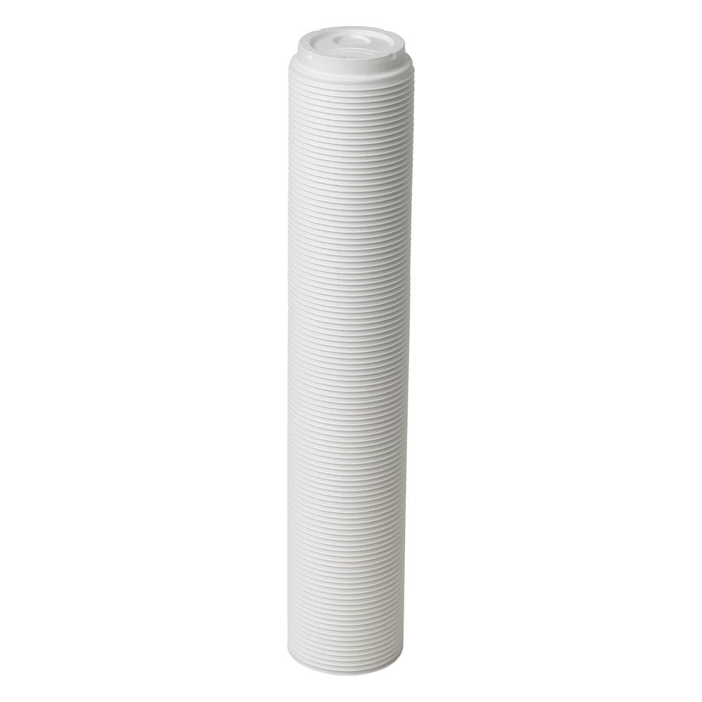 מכסי כוס חמה מפלסטיק DIXIE® DOME מבית GP PRO (ג'ורג'יה פסיפיק), קטנים, לבנים, 1,000 מכסים לכל מארז
