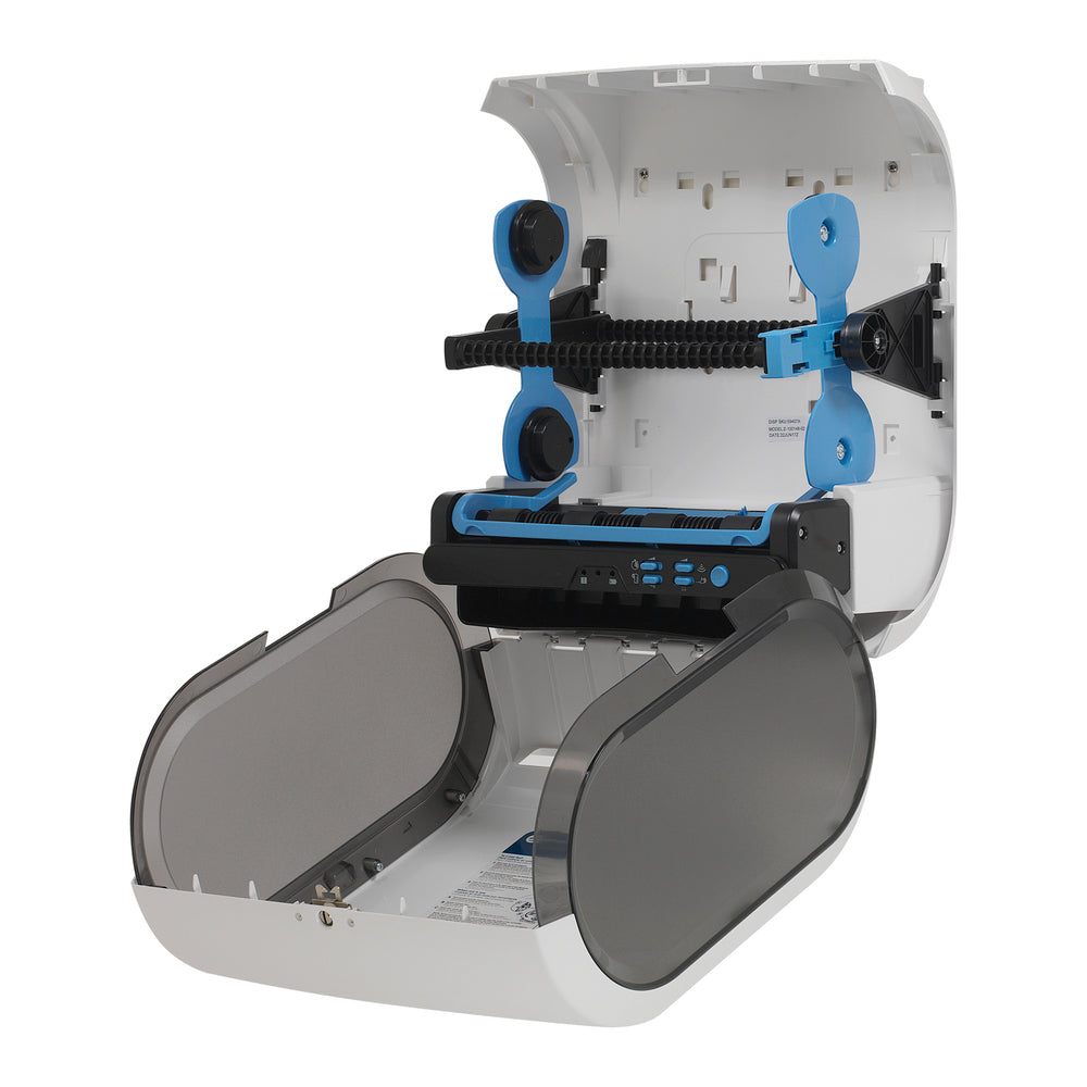 מתקן מגבות נייר אוטומטי ללא מגע 2 גלילים ENMOTION® 10 מבית GP PRO (ג'ורג'יה פסיפיק), לבן, מתקן אחד