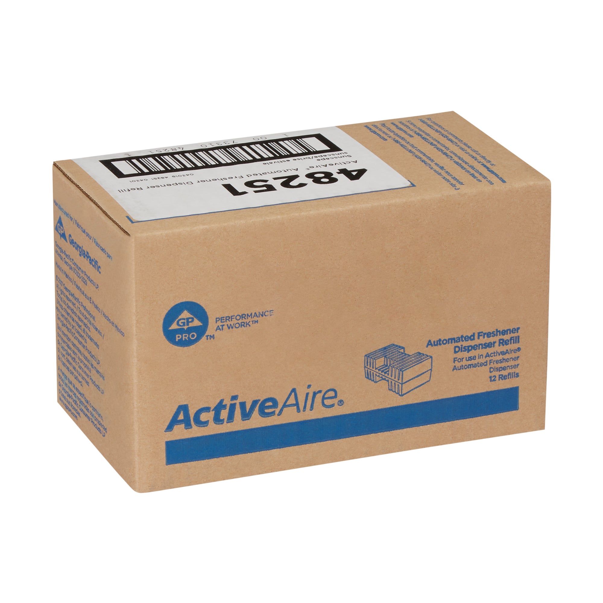 מילוי מטהר אוטומטי ACTIVEAIRE® למתקני טיהור אוויר ACTIVEAIRE® לתא, מנגו סאנסקייפ, 12 מחסניות לכל מארז