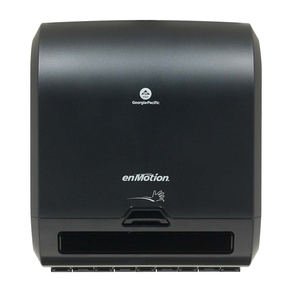 מתקן מגבות נייר אוטומטי ללא מגע ENMOTION® FLEX MINI מאת GP PRO (ג'ורג'יה פסיפיק), שחור, מתקן אחד