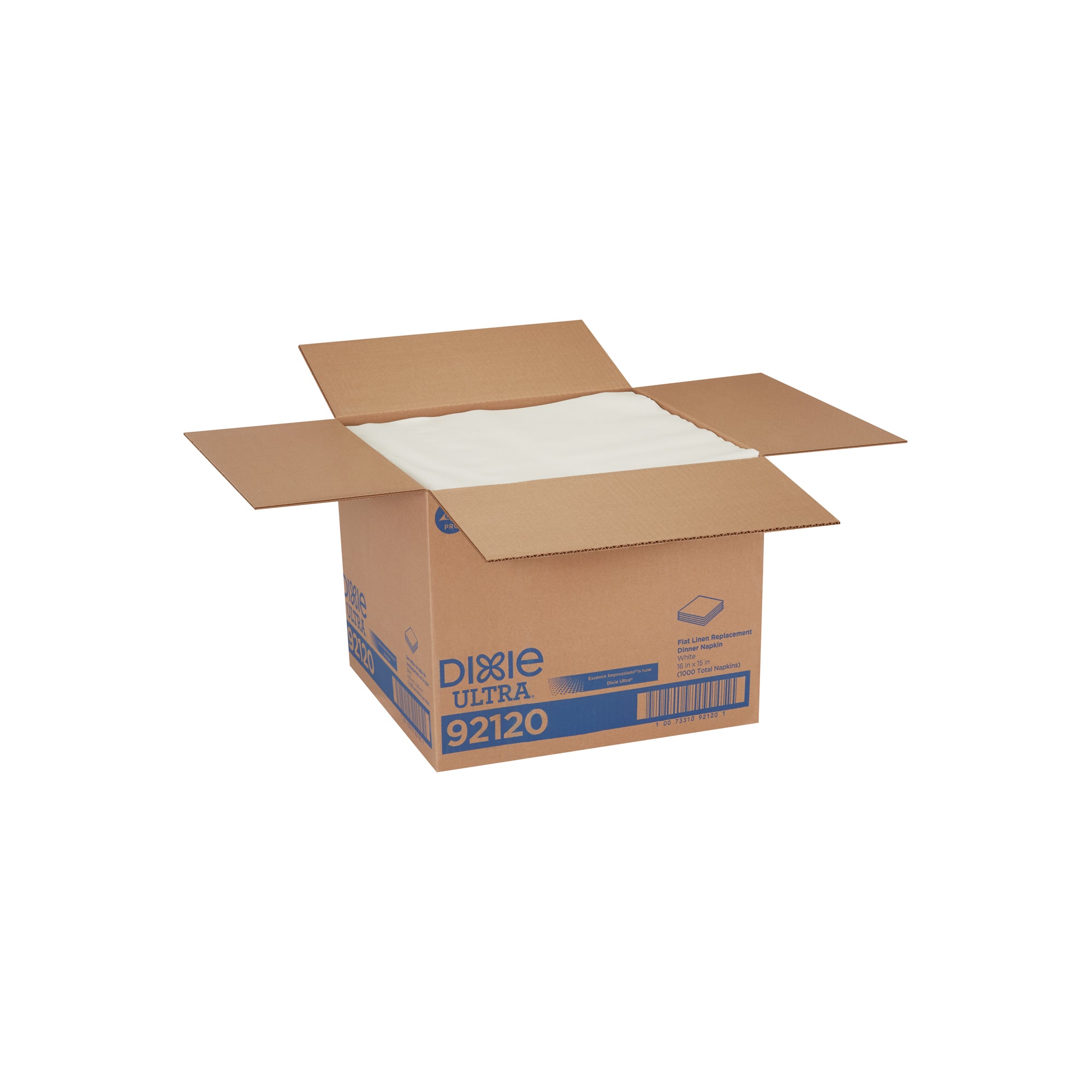 מפית ארוחת ערב תחליף למפיות פשתן DIXIE ULTRA® מבית GP PRO (ג'ורג'יה פסיפיק), 16 ˟ 15 אינץ', לבן, 1000 מפיות למארז