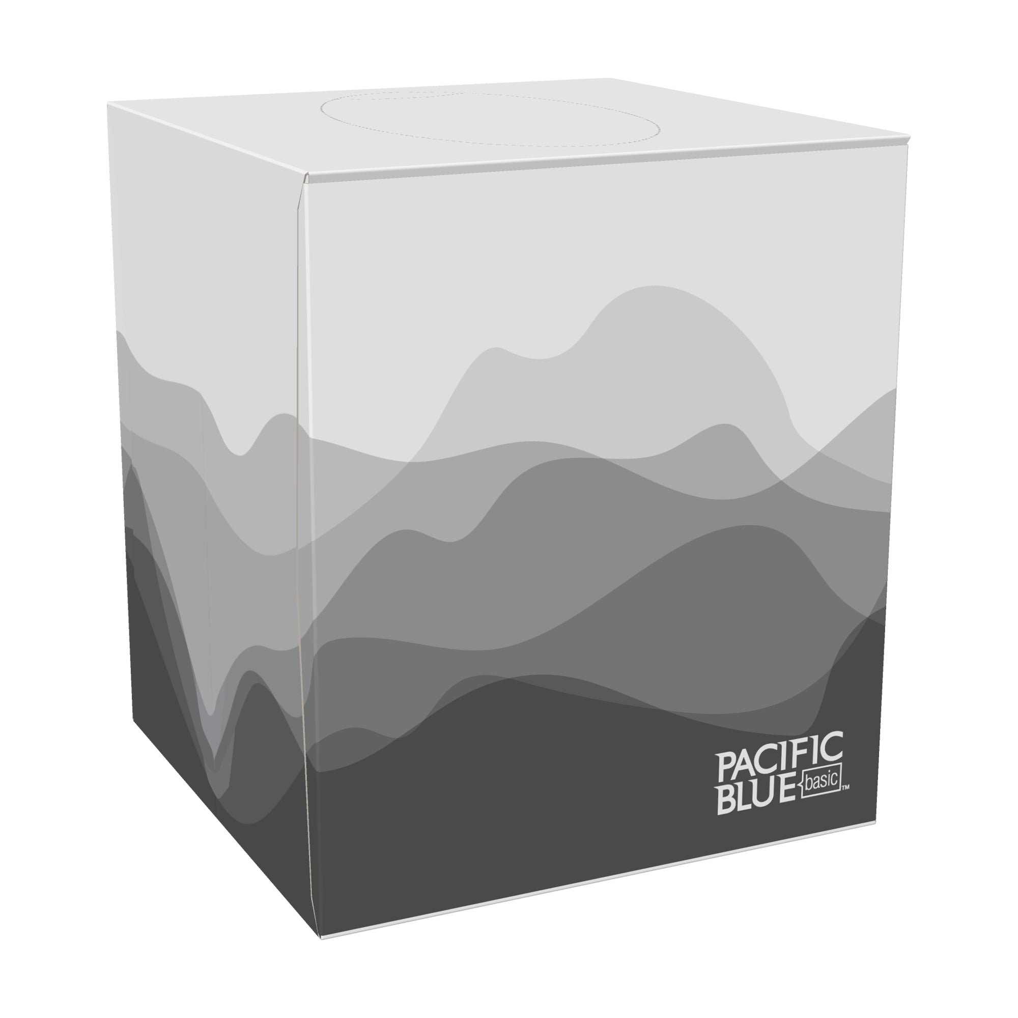 קוביית רקמת פנים PACIFIC BLUE BASIC™ דו שכבתית מאת GP PRO (ג'ורג'יה פסיפיק), (36 קופסאות של 86 גליונות סהכ 3,096 גליונות)