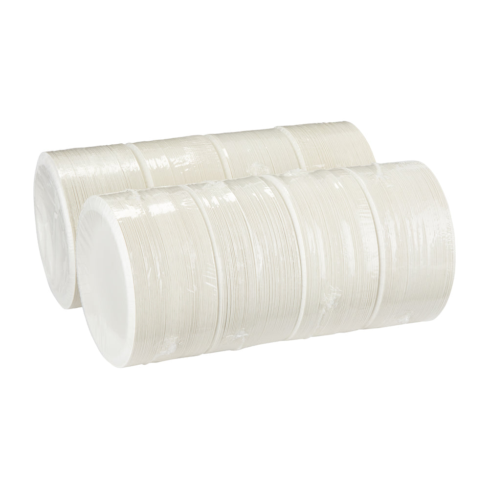 צלחות נייר עבות ׁ(IN 8.5) מסדרת DIXIE® מבית GP PRO (ג'ורג'יה-פסיפיק), לבן, (8 חבילות של 125 צלחות סהכ 1000 צלחות)