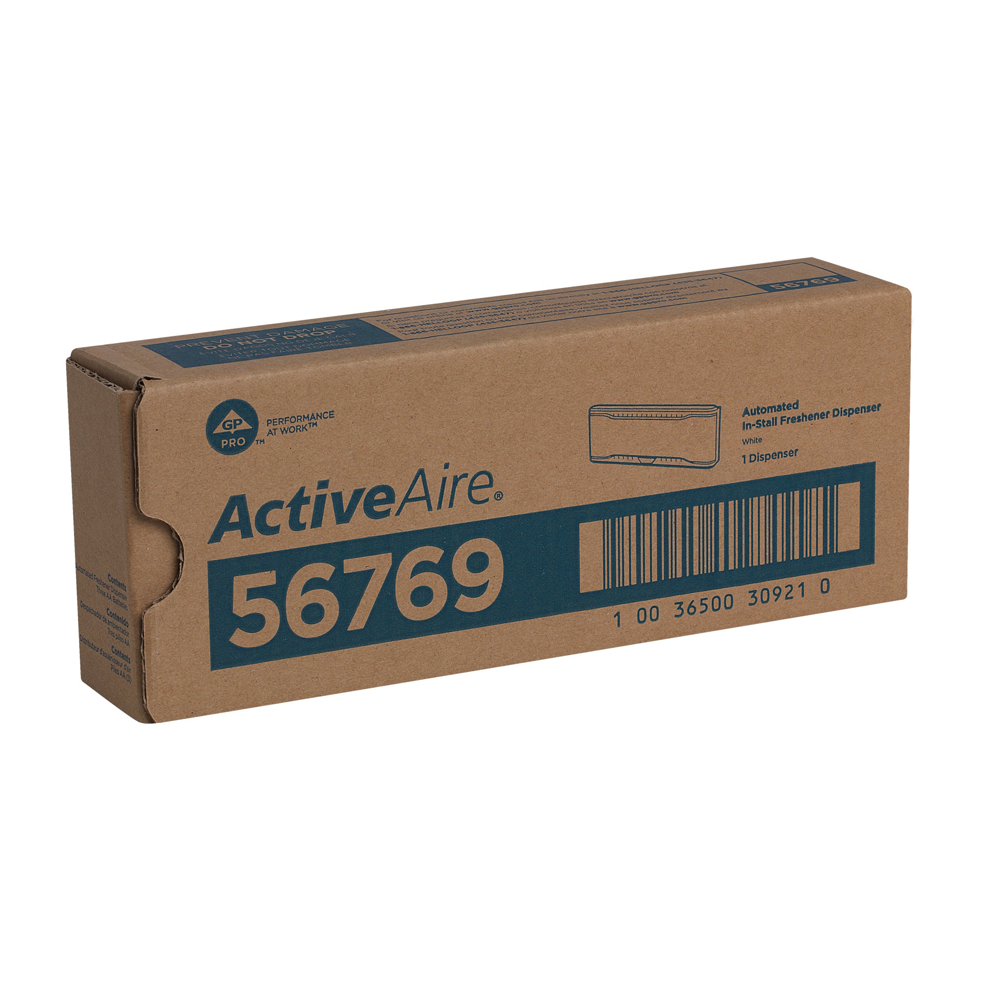 מתקן מטהר אוטומטי לתא מהמותג ACTIVEAIRE® מבית GP PRO (ג'ורג'יה פסיפיק), לבן, מתקן אחד
