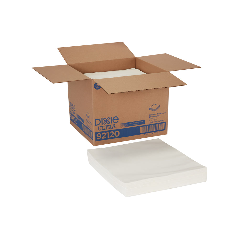 מפית ארוחת ערב תחליף למפיות פשתן DIXIE ULTRA® מבית GP PRO (ג'ורג'יה פסיפיק), 16 ˟ 15 אינץ', לבן, 1000 מפיות למארז