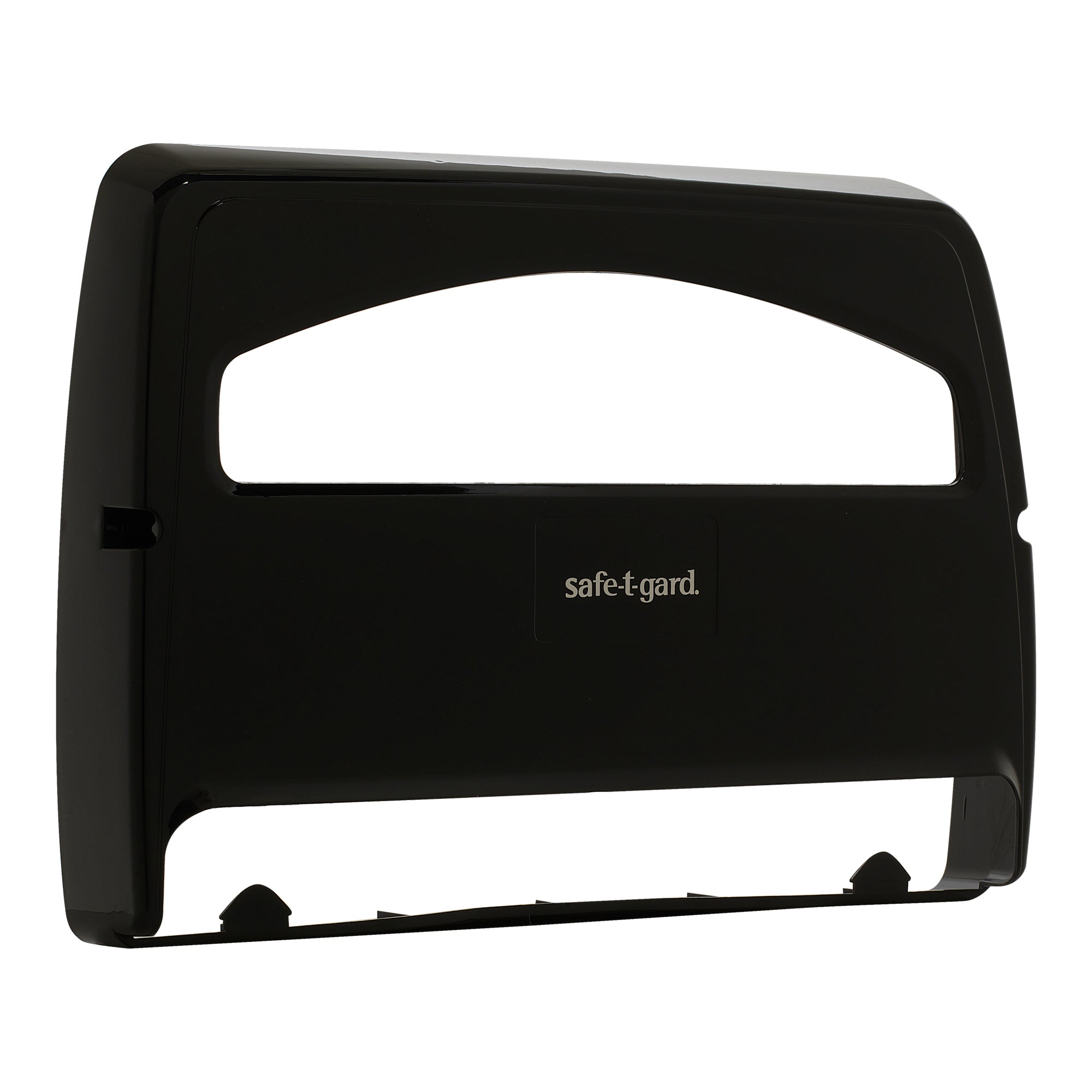 מתקן כיסוי מושב אסלה מתקפל ל- 1/2 של SAFE-T-GARD® מאת GP PRO (ג'ורג'יה פסיפיק), שחור, מתקן אחד