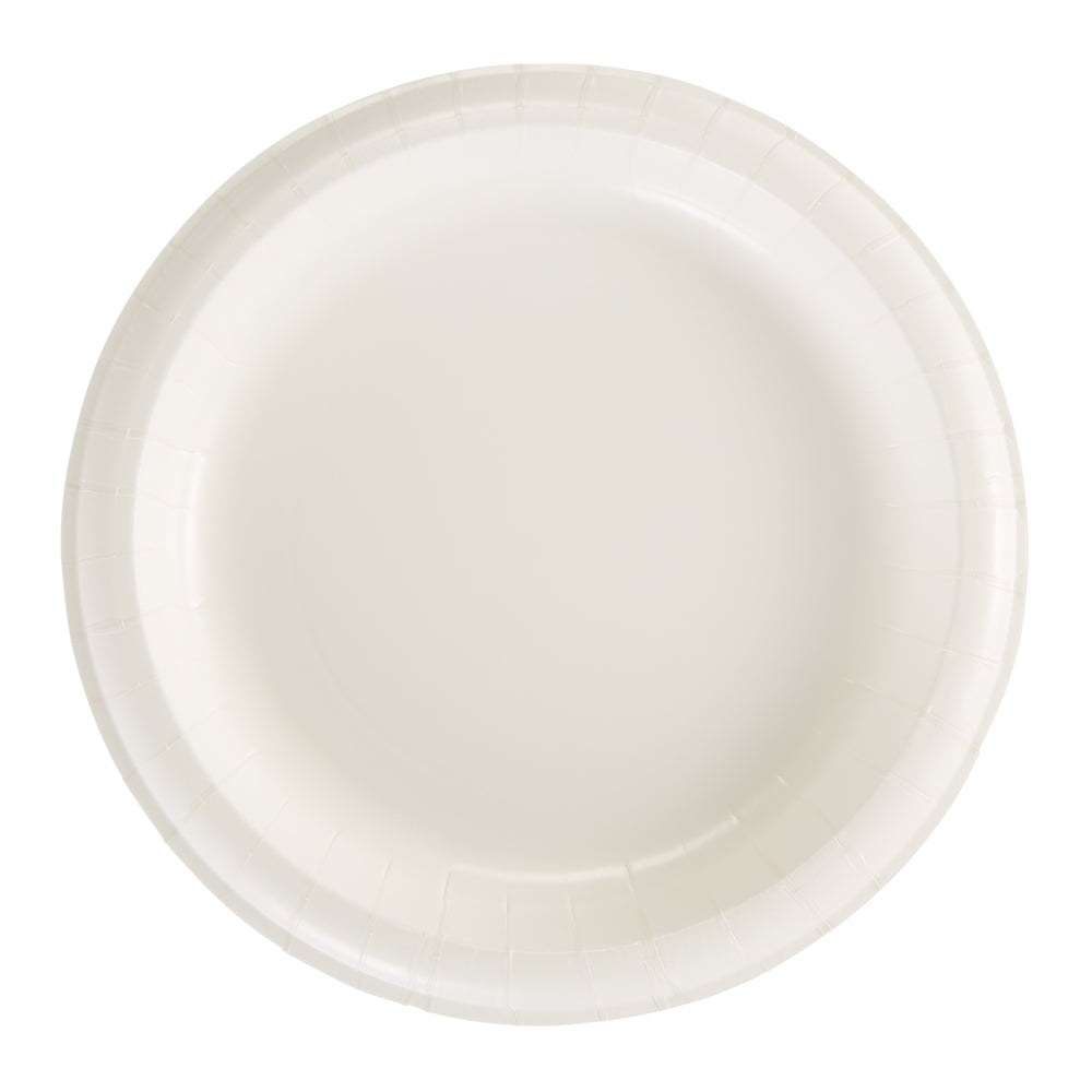 צלחות נייר (IN 8 1/2) מסדרת DIXIE BASIC® מבית GP PRO (ג'ורג'יה פסיפיק), לבן, (4 חבילות של 125 צלחות סהכ 500 צלחות)