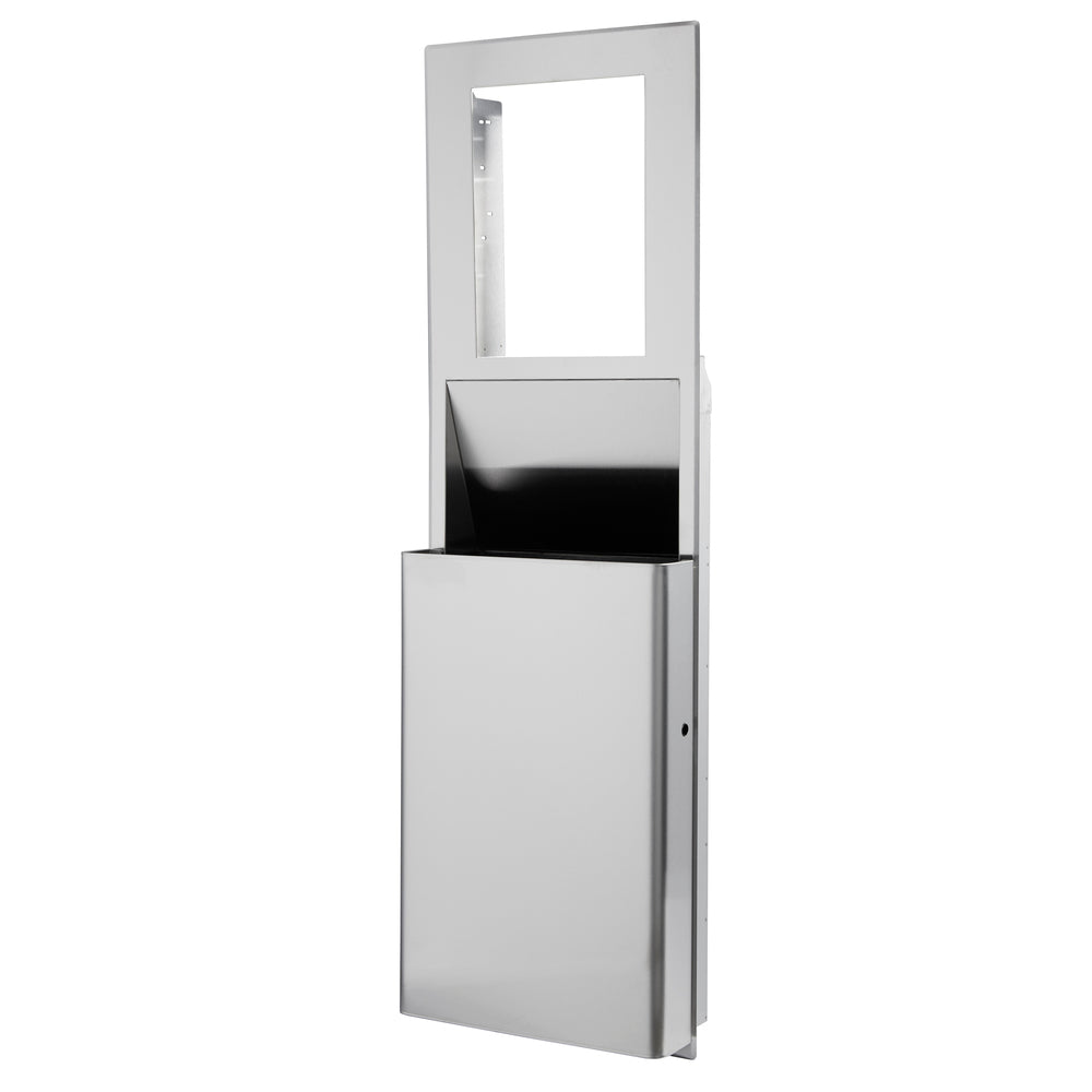 מיכל אשפה שקוע ENMOTION® לחללים בגודל 16 אינץ' מבית GP PRO (ג'ורג'יה פסיפיק), נירוסטה, כלי קיבול אחד