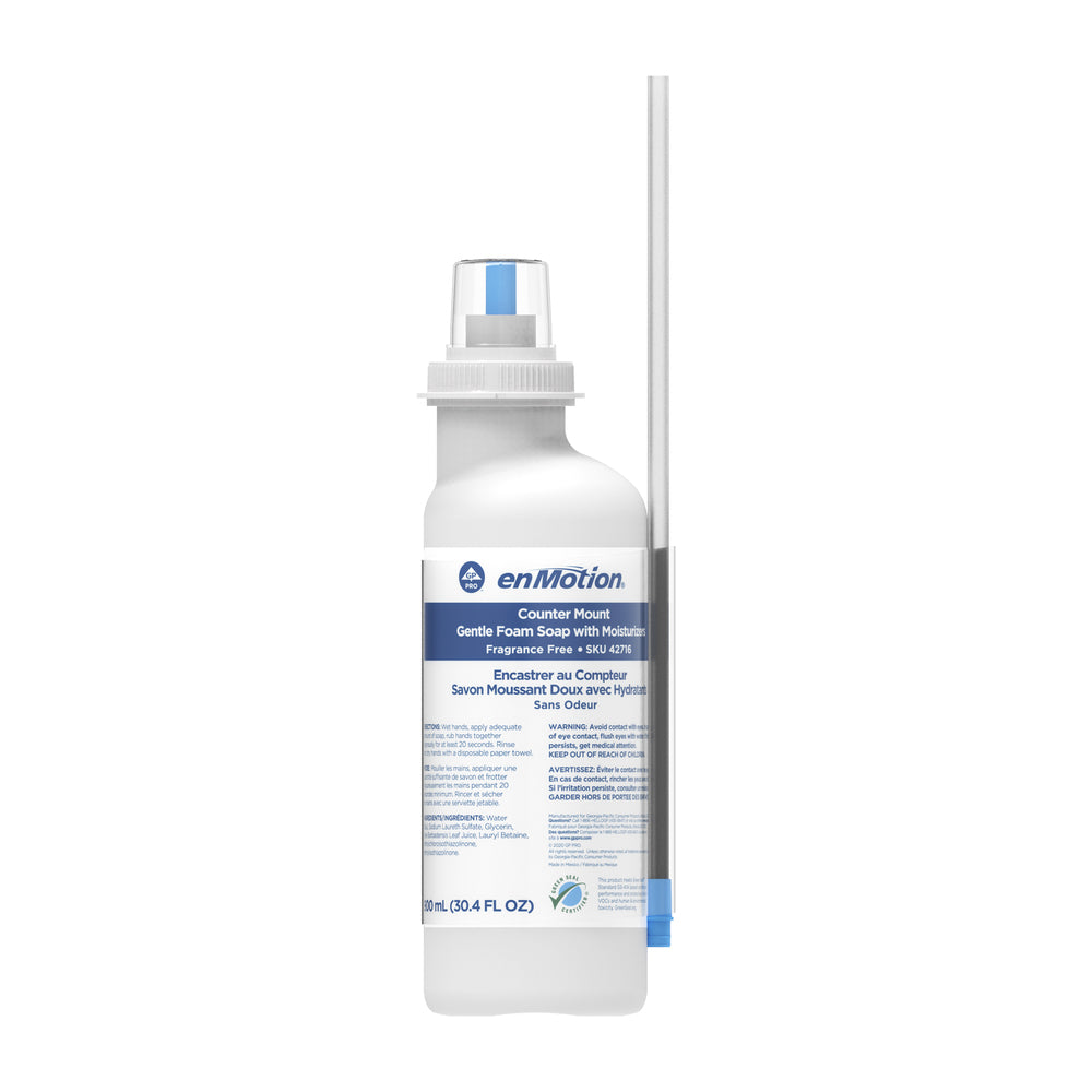 מילוי למתקן סבון ברז של ENMOTION® מאת GP PRO (ג'ורג'יה פסיפיק), ללא צבע וניחוח, (4 בקבוקים של 900 mL סהכ 3,600 mL)