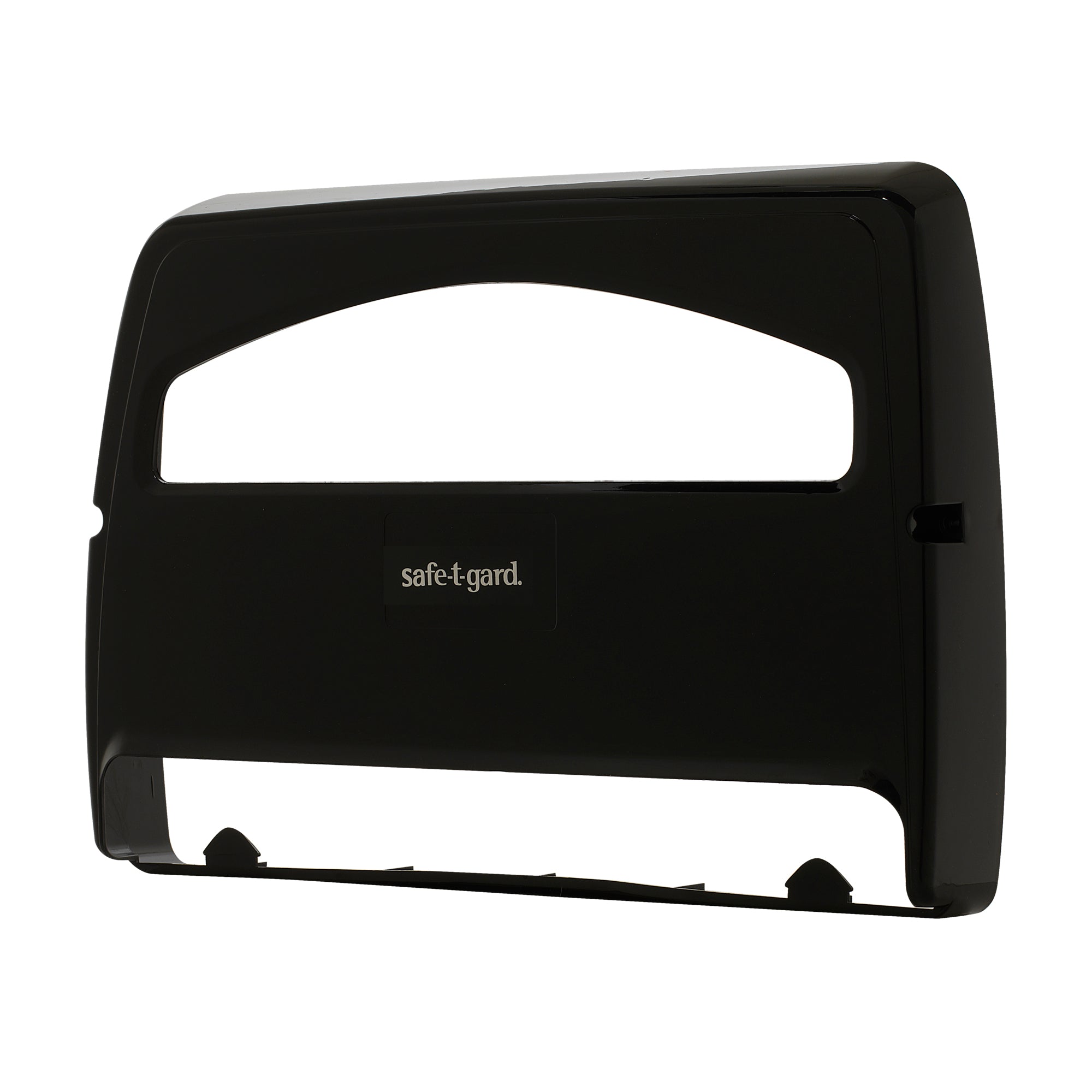 מתקן כיסוי מושב אסלה מתקפל ל- 1/2 של SAFE-T-GARD® מאת GP PRO (ג'ורג'יה פסיפיק), שחור, מתקן אחד