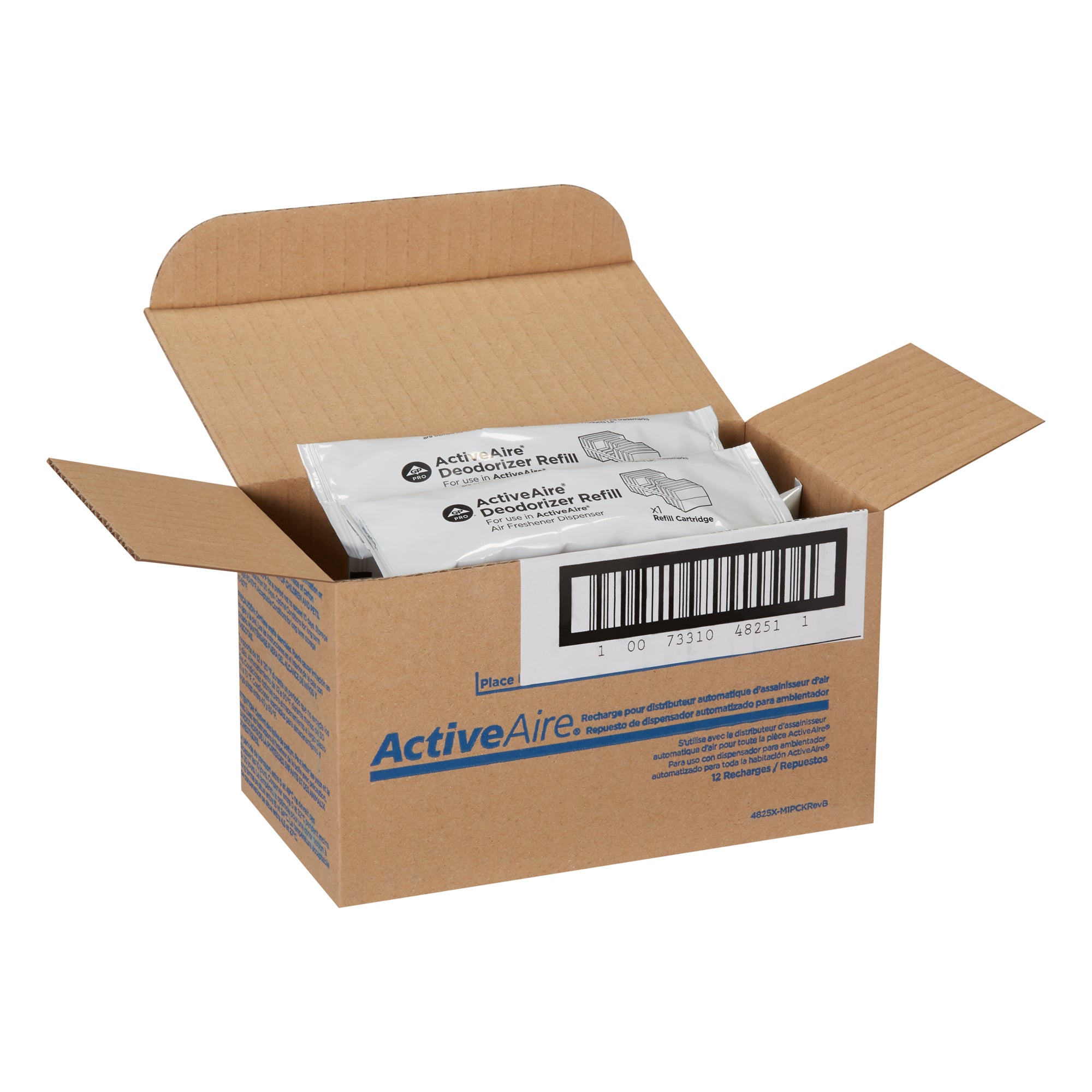 מילוי מטהר אוטומטי ACTIVEAIRE® למתקני טיהור אוויר ACTIVEAIRE® לתא, מנגו סאנסקייפ, 12 מחסניות לכל מארז