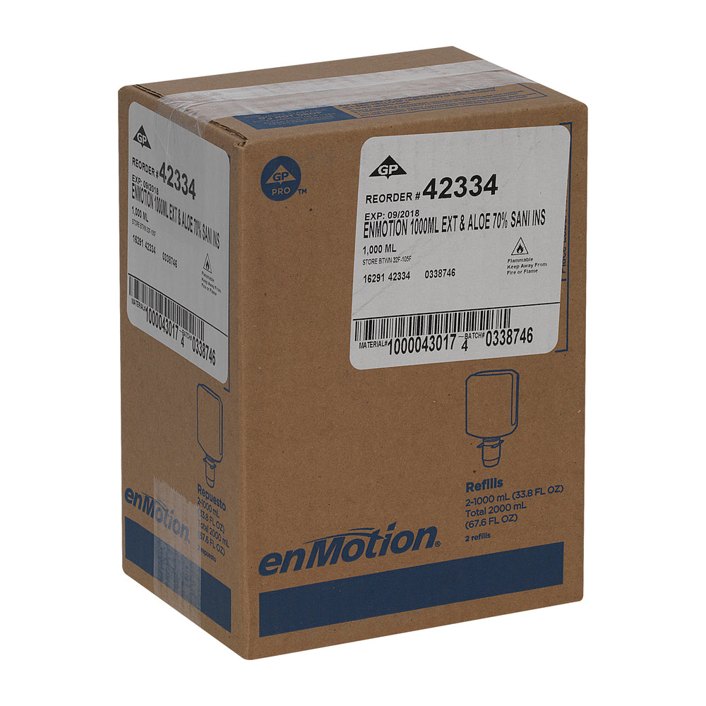 קצף לחות לניקוי ידיים בדירוג E3 מסדרת ENMOTION® GEN2 מבית GP PRO (ג'ורג'יה פסיפיק), נטול ריח, (2 בקבוקים של 1,000 mL סהכ 2,000 mL)