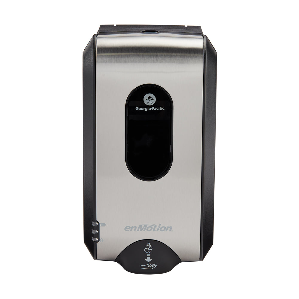 מתקן סבון וחיטוי אוטומטי ללא מגע ENMOTION® GEN2 מאת GP PRO (ג'ורג'יה פסיפיק), גימור אל חלד, מתקן אחד