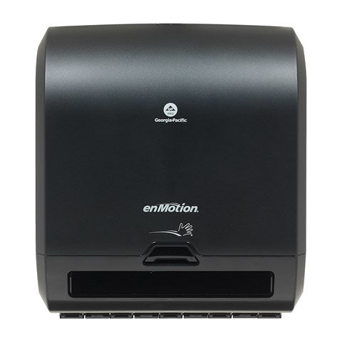 מתקן מגבות נייר אוטומטי ללא מגע ENMOTION® FLEX MINI מאת GP PRO (ג'ורג'יה פסיפיק), שחור, מתקן אחד