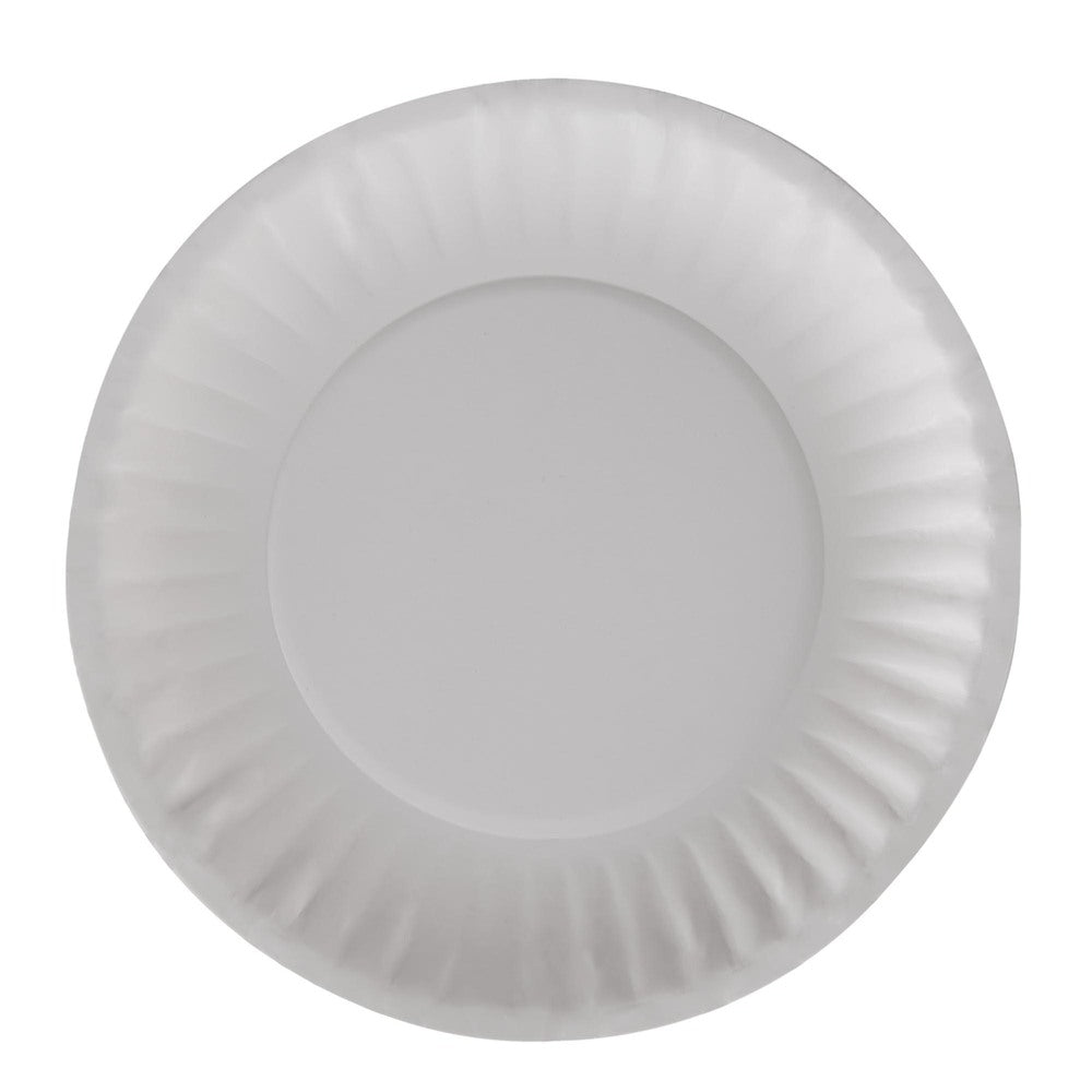 צלחות נייר (IN 6) מסדרת DIXIE BASIC® מבית GP PRO (ג'ורג'יה פסיפיק), לבן, 1,200 צלחות לכל מארז