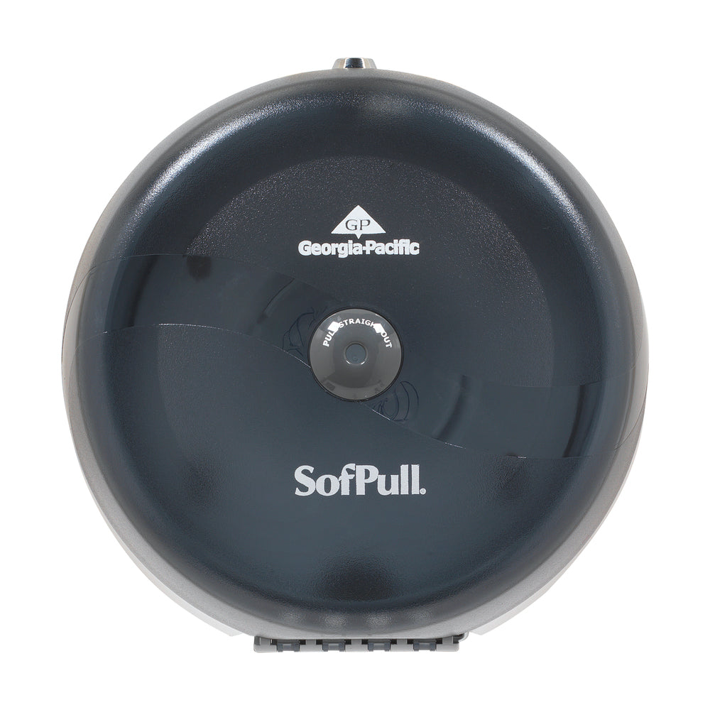 מתקן נייר טואלט בעל קיבולת גבוהה גליל 1 של SOFPULL® CENTERPULL מבית GP PRO (ג'ורג'יה פסיפיק), עשן, מתקן אחד