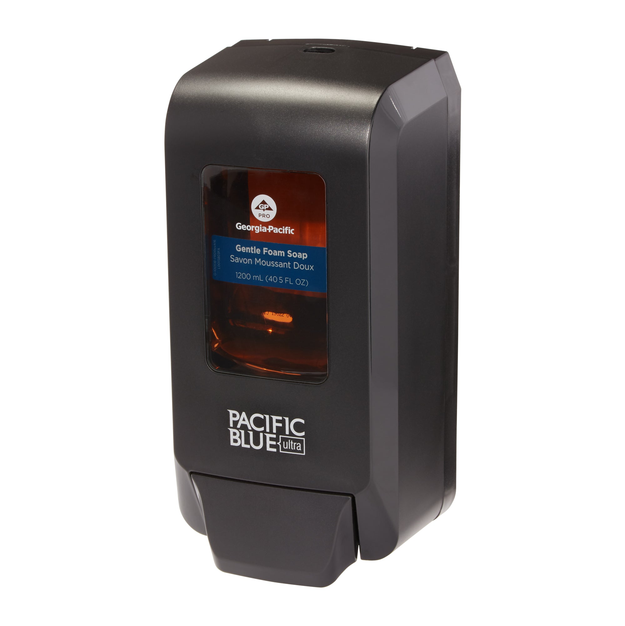 מתקן ידני המותקן על הקיר PACIFIC BLUE ULTRA™ לסבון ידיים מוקצף וחיטוי ידיים, שחור