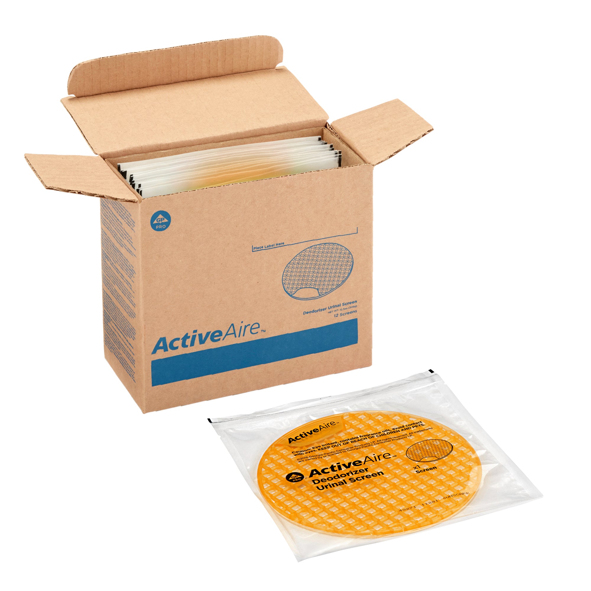 מסכי שתן מסירות ריח ACTIVEAIRE® מבית GP PRO (ג'ורג'יה פסיפיק), מנגו סאנסקייפ, 12 מסכים לכל מארז