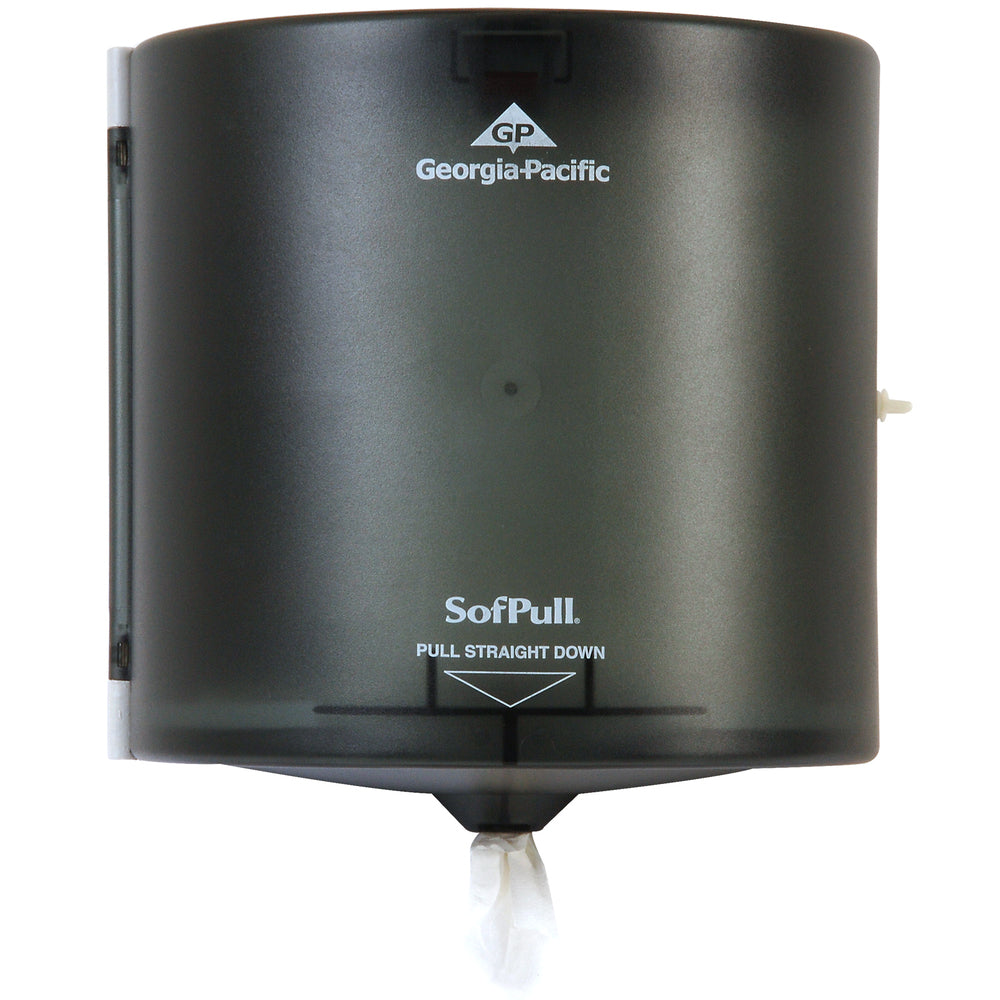 מתקן מגבות נייר בקיבולת גבוהה SOFPULL® CENTERPULL, עשן שקוף, מתקן אחד
