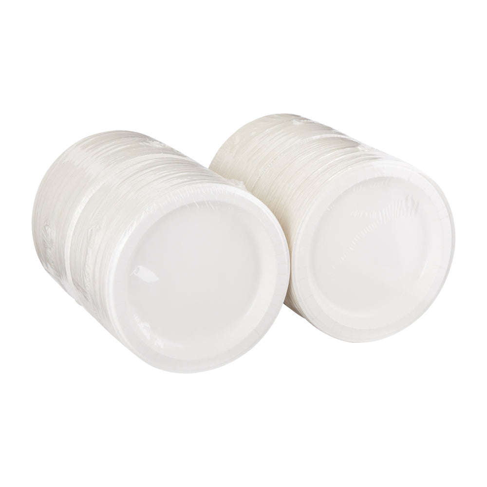 צלחות נייר עבות במיוחד (IN 10 1/16) מסדרת DIXIE ULTRA® מבית GP PRO (ג'ורג'יה פסיפיק), לבן, 500 צלחות לכל מארז