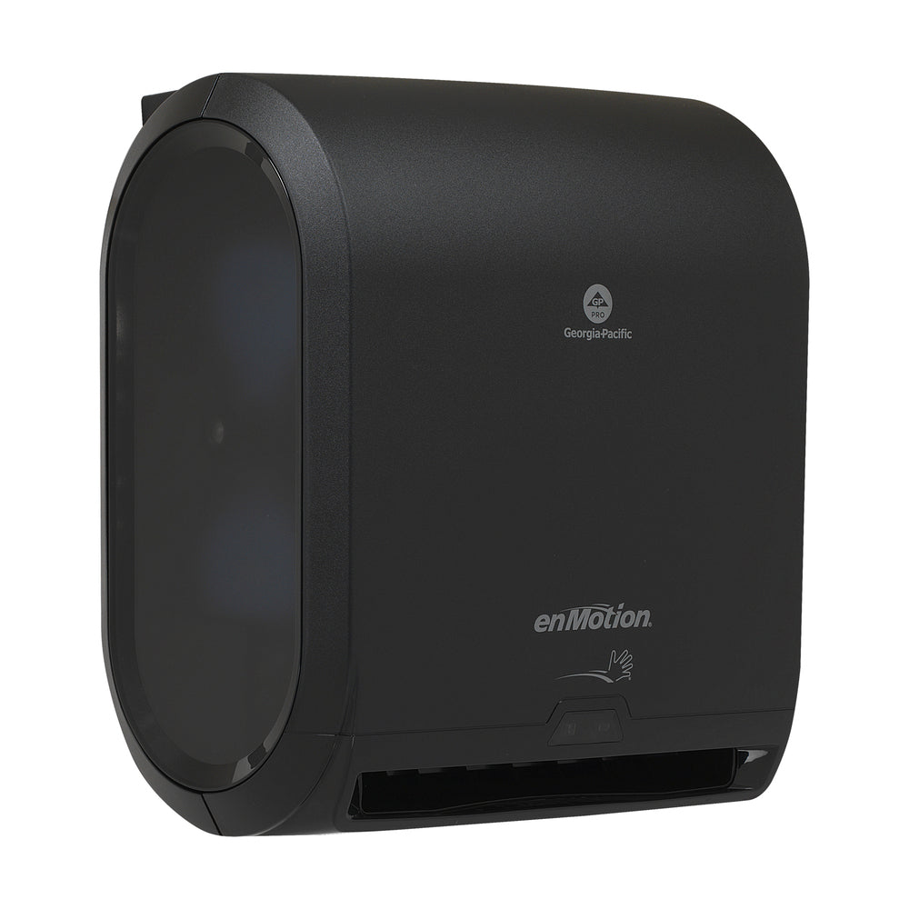 מתקן מגבות נייר אוטומטי ללא מגע 2 גלילים ENMOTION® 10 מבית GP PRO (ג'ורג'יה פסיפיק), שחור, מתקן אחד