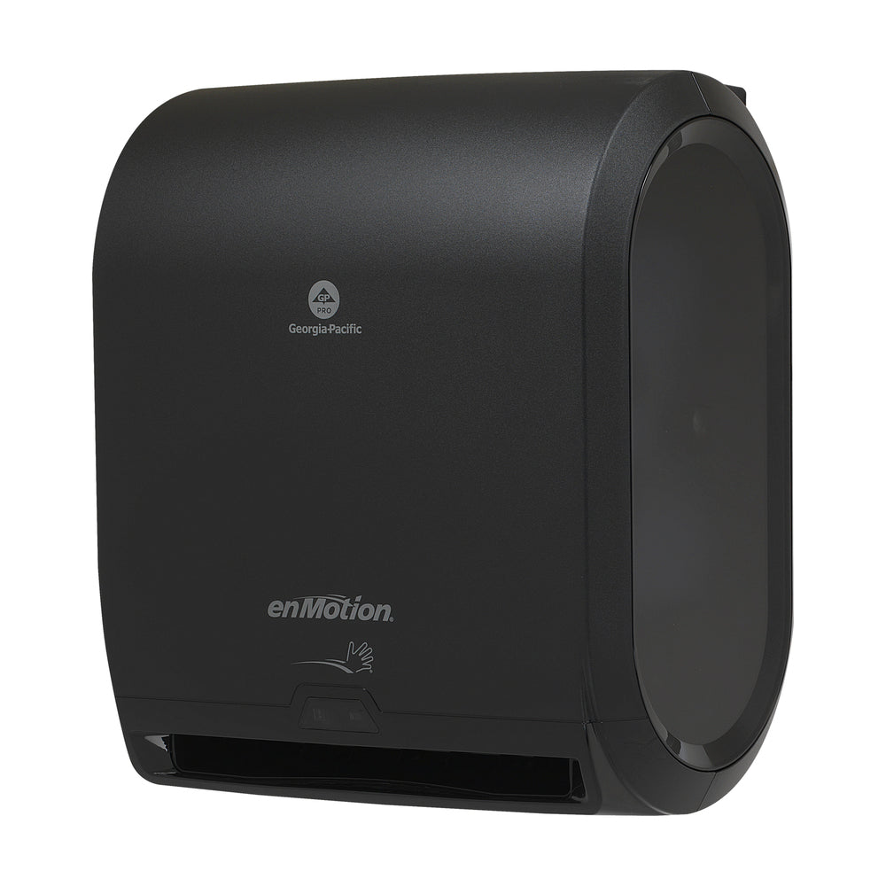 מתקן מגבות נייר אוטומטי ללא מגע 2 גלילים ENMOTION® 10 מבית GP PRO (ג'ורג'יה פסיפיק), שחור, מתקן אחד