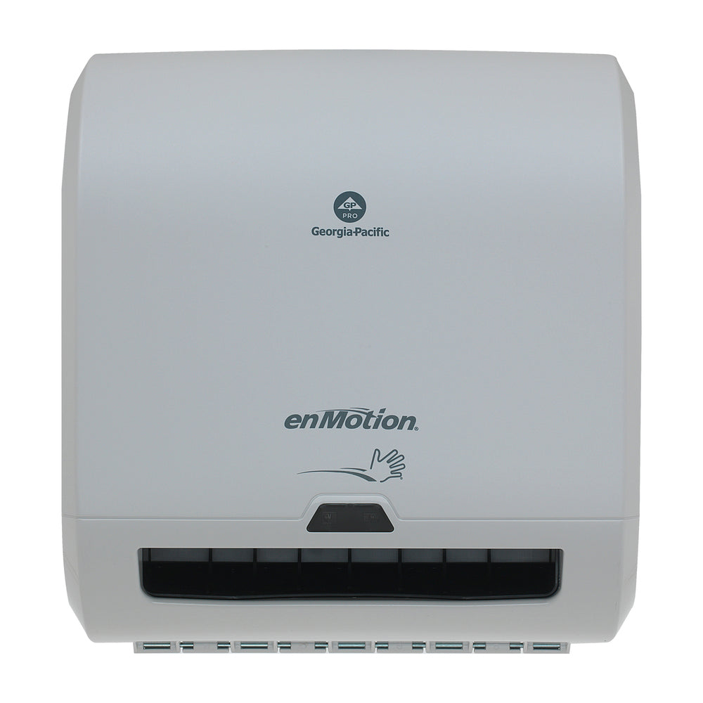 מתקן מגבות נייר אוטומטי ללא מגע בעל גליל אחד ENMOTION® IMPULS® 8 מבית GP PRO (ג'ורג'יה פסיפיק), אפור