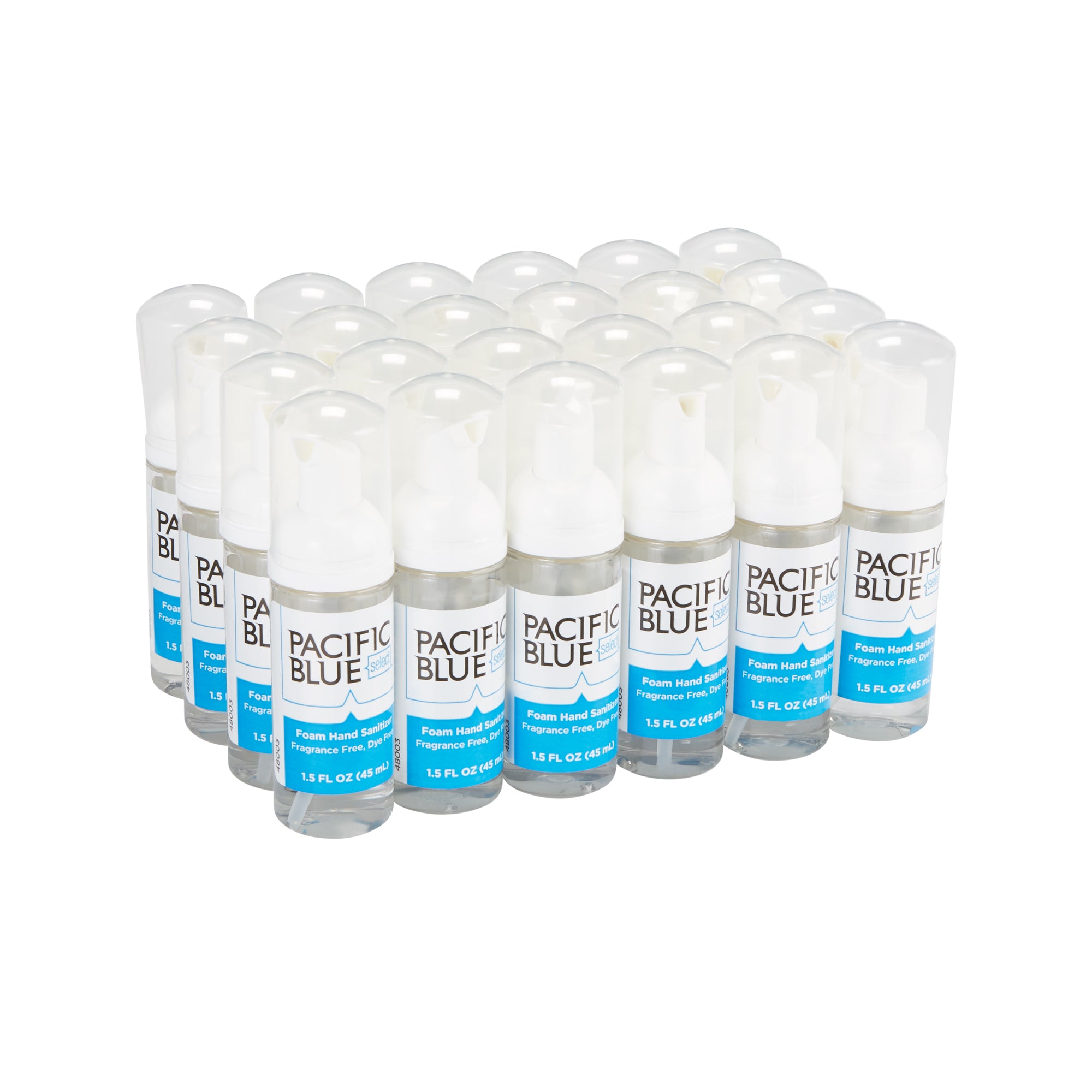 חומר חיטוי ידיים מוקצף בגודל אישי PACIFIC BLUE BASIC™ מבית GP PRO (ג'ורג'יה פסיפיק), ללא צבע וניחוח, (24 בקבוקים של 45 mL סהכ 1,080 mL)