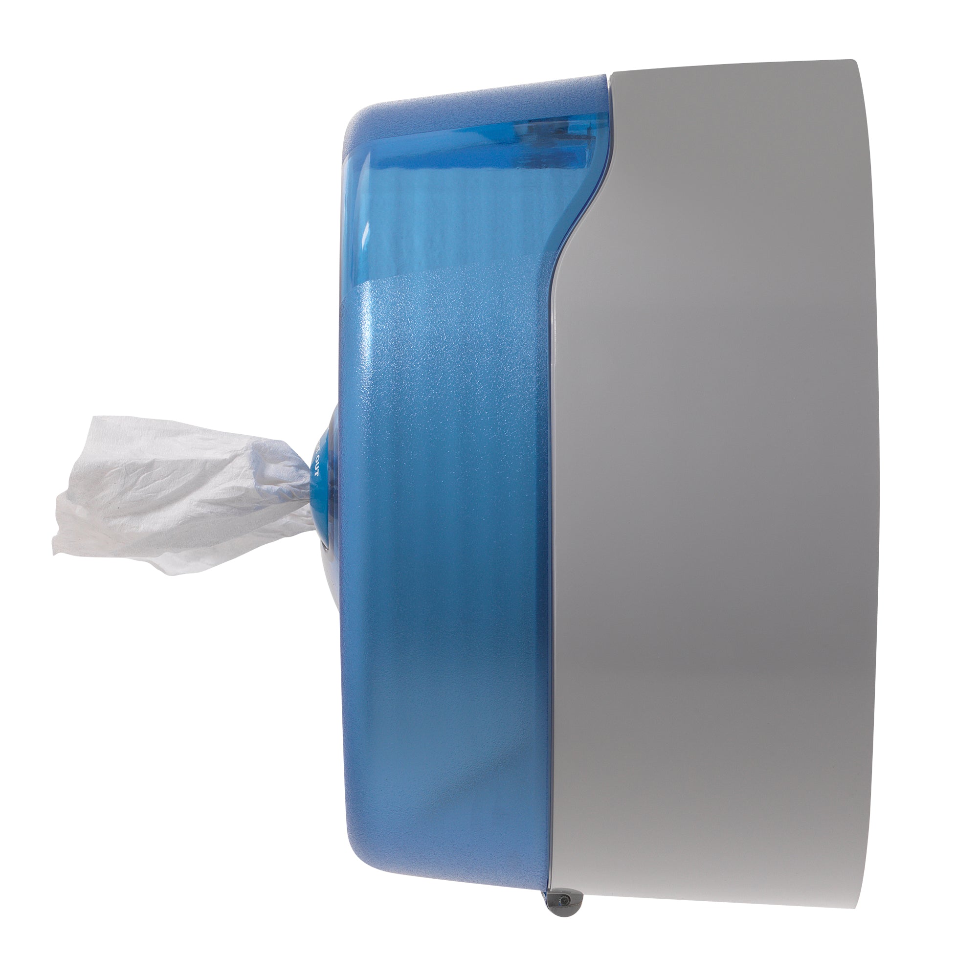 מתקן נייר טואלט בעל קיבולת גבוהה של SOFPULL® עם שני גלילים זה לצד זה מבית GP PRO (ג'ורג'יה פסיפיק), כחול, מתקן אחד
