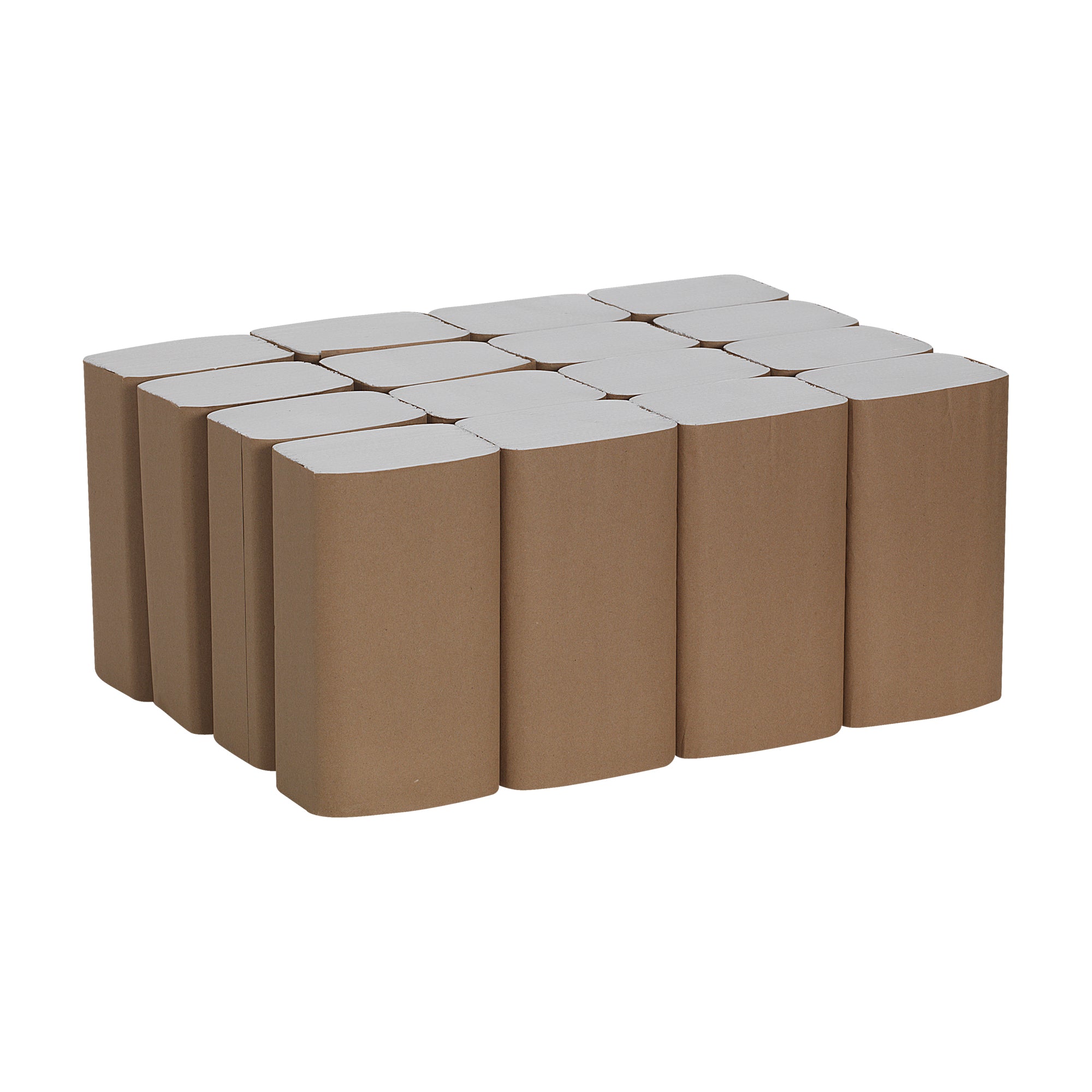 מגבות נייר ממוחזרות PACIFIC BLUE BASIC™ מקופלות, לבן, 4,000 מגבות לכל מארז