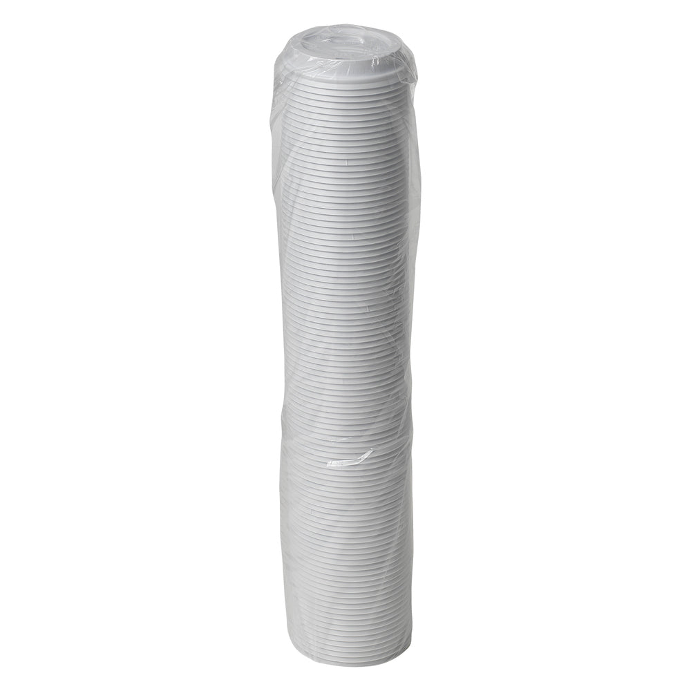 מכסי כוס חמה מפלסטיק DIXIE® DOME מבית GP PRO (ג'ורג'יה פסיפיק), גדולים, לבנים, 1,000 מכסים לכל מארז